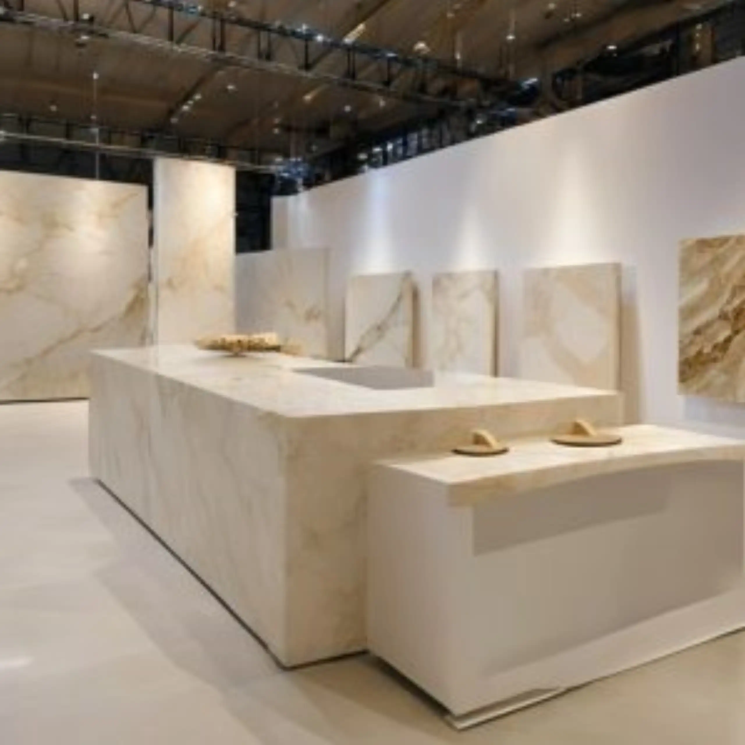 Michelangelo Marble Slabs In Showroom
