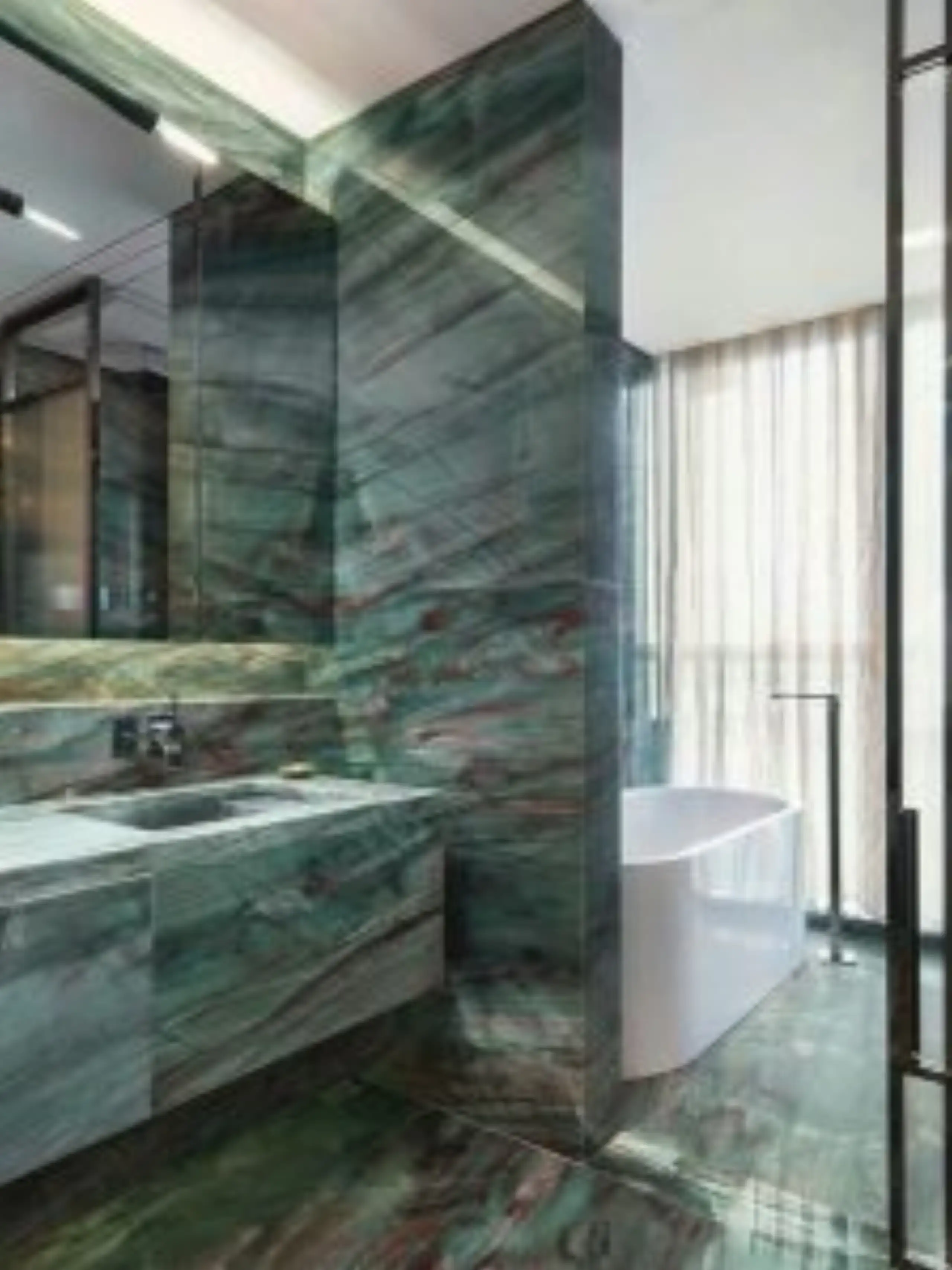 Patagonia Green Quartzite bathroom Patagonia Green Quartzite bathroom
