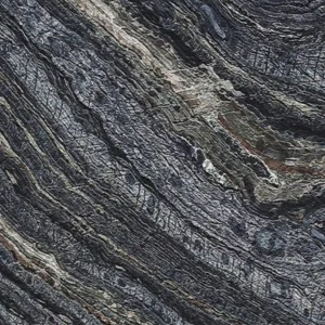 Silver Brown Wave Marble detail