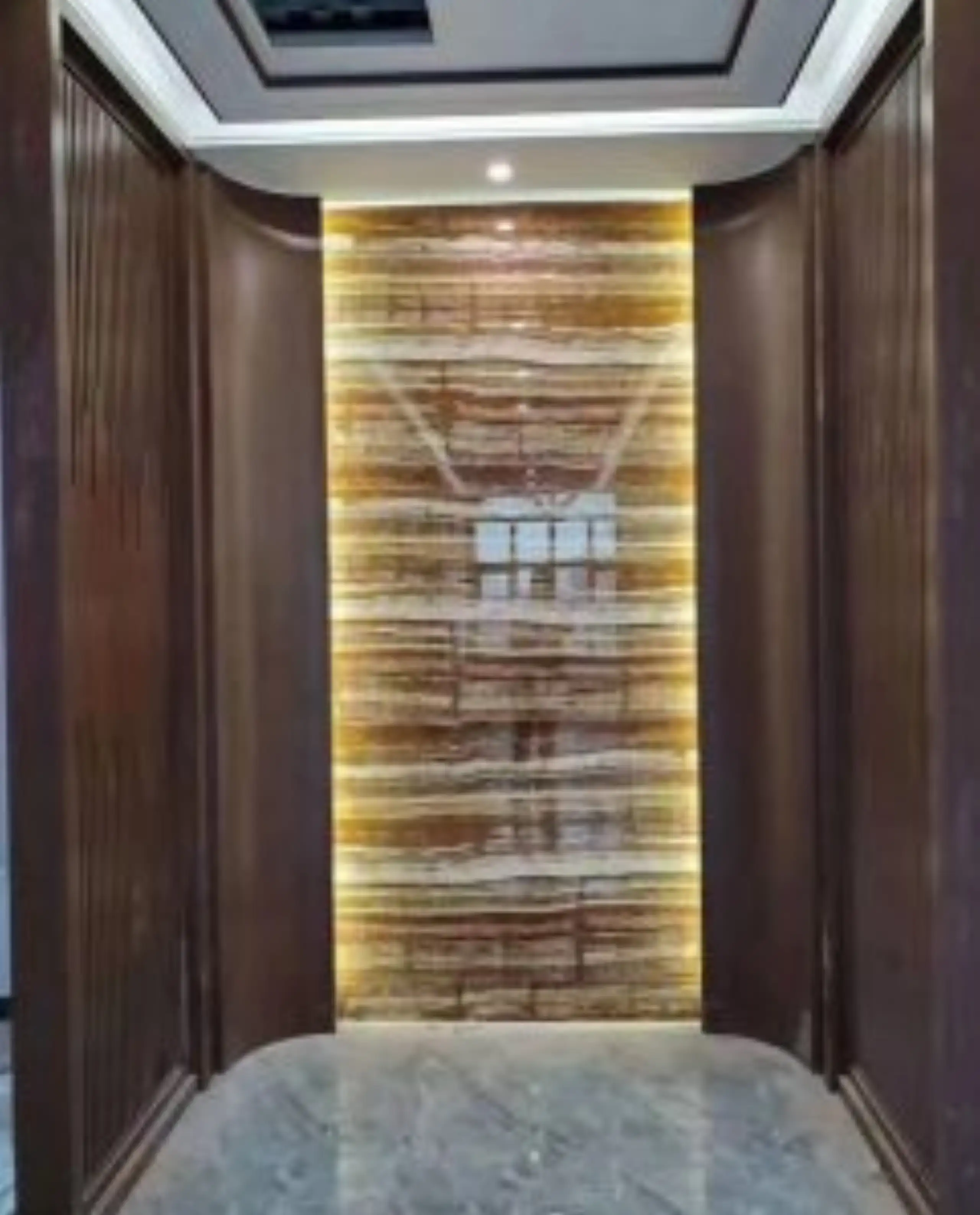 Wooden Onyx accent wall backlit Wooden Onyx accent wall backlit