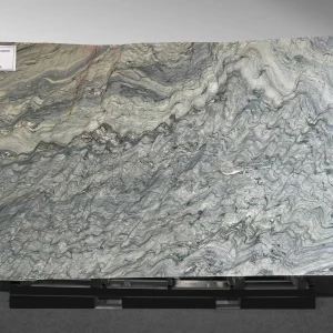 explosion blue quartzite slab
