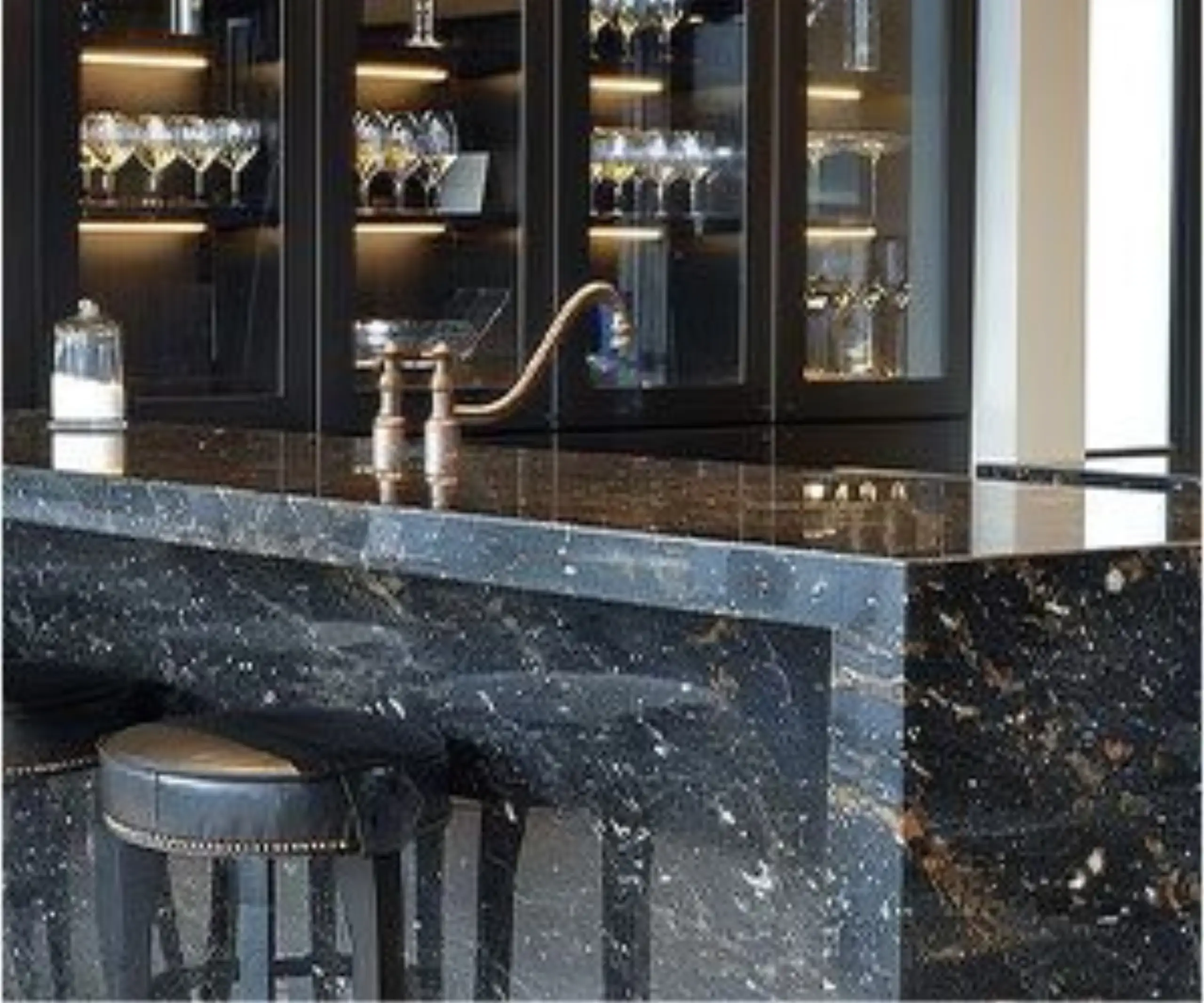 blue granite countertop