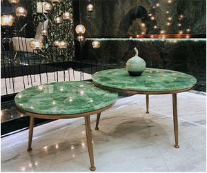 Green Fluorite Slab for table top