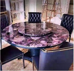 Purple Fluorite Slab for table top
