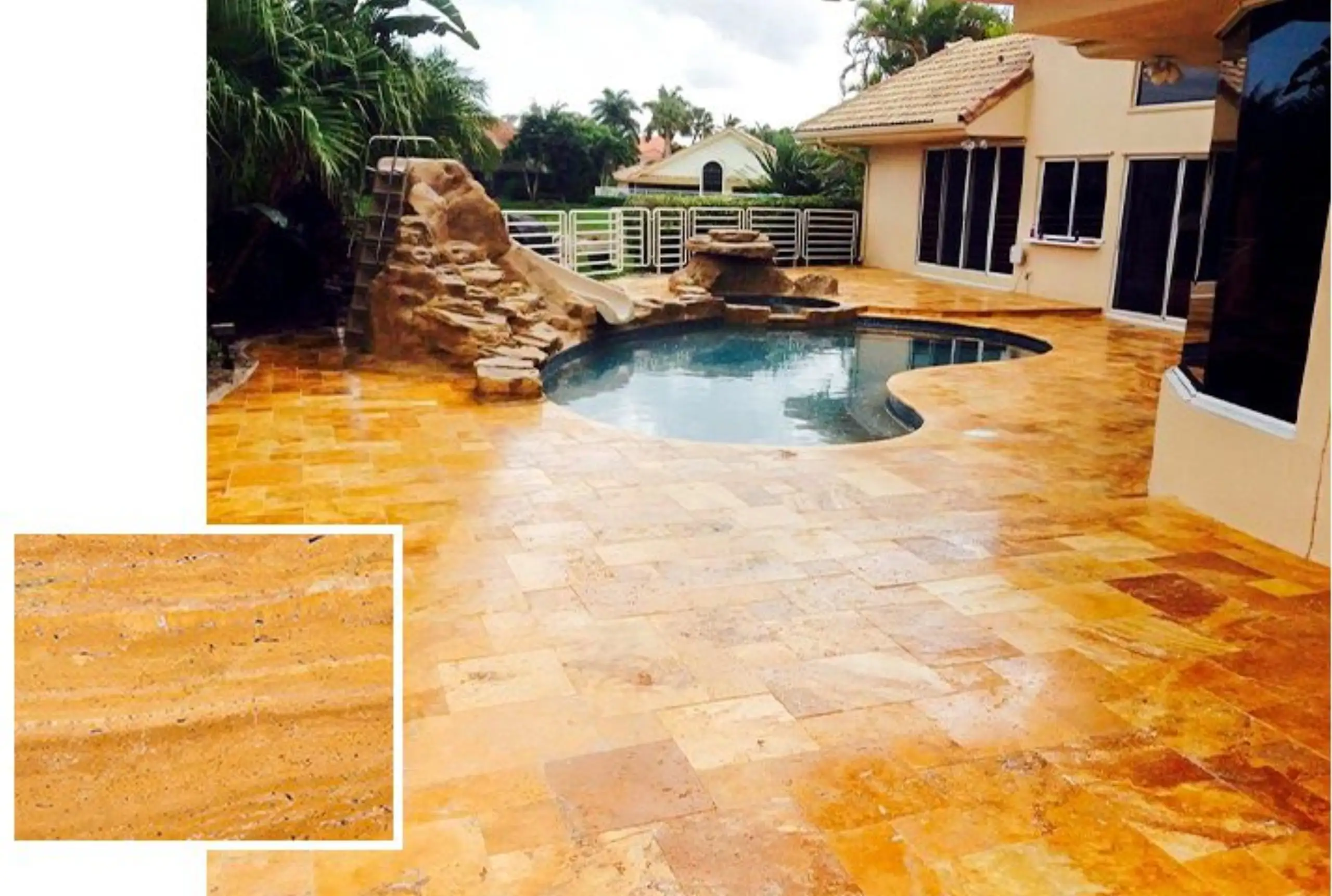 Travertine material Beige