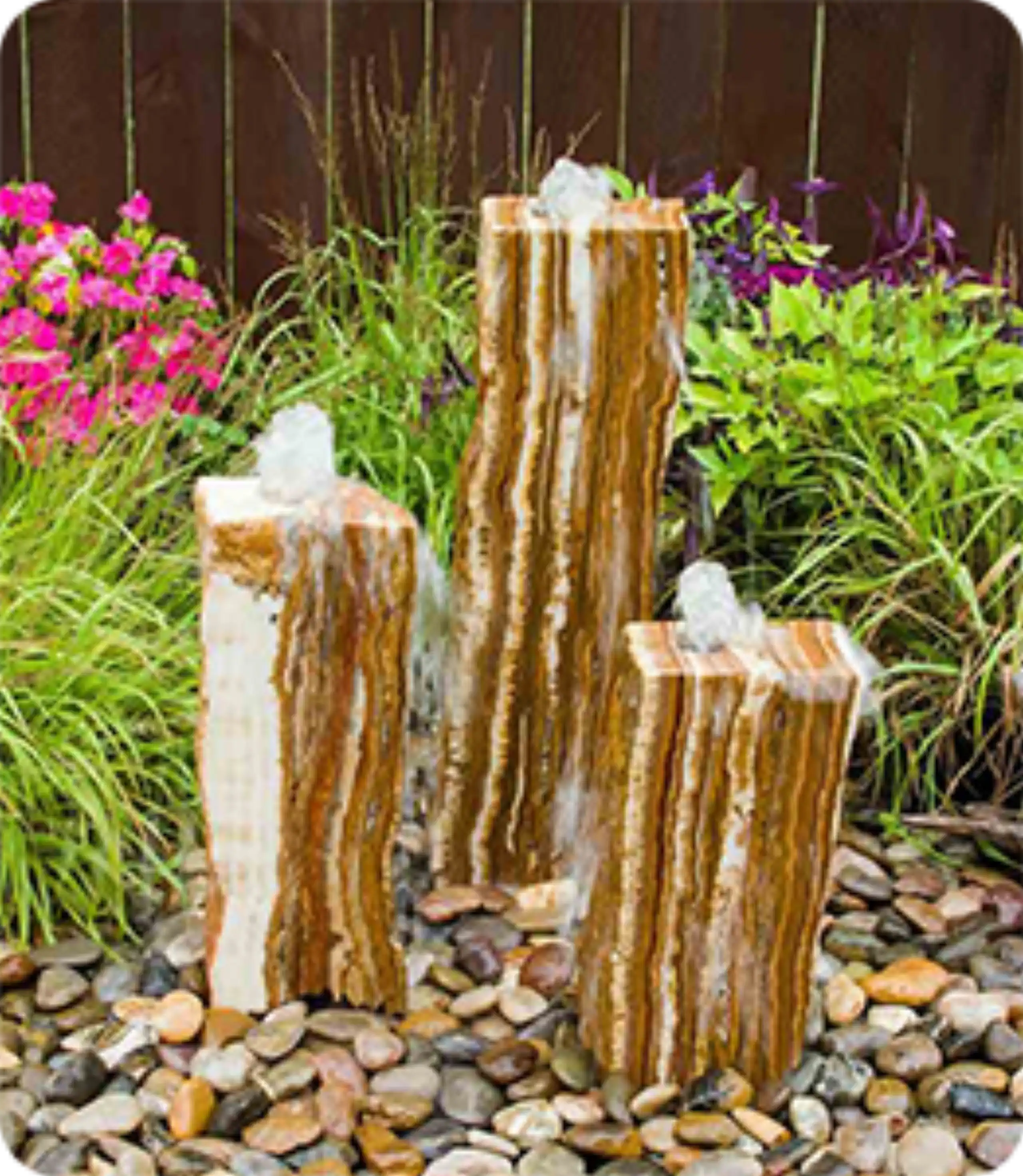 triple grand canyon red onyx fountain kit
