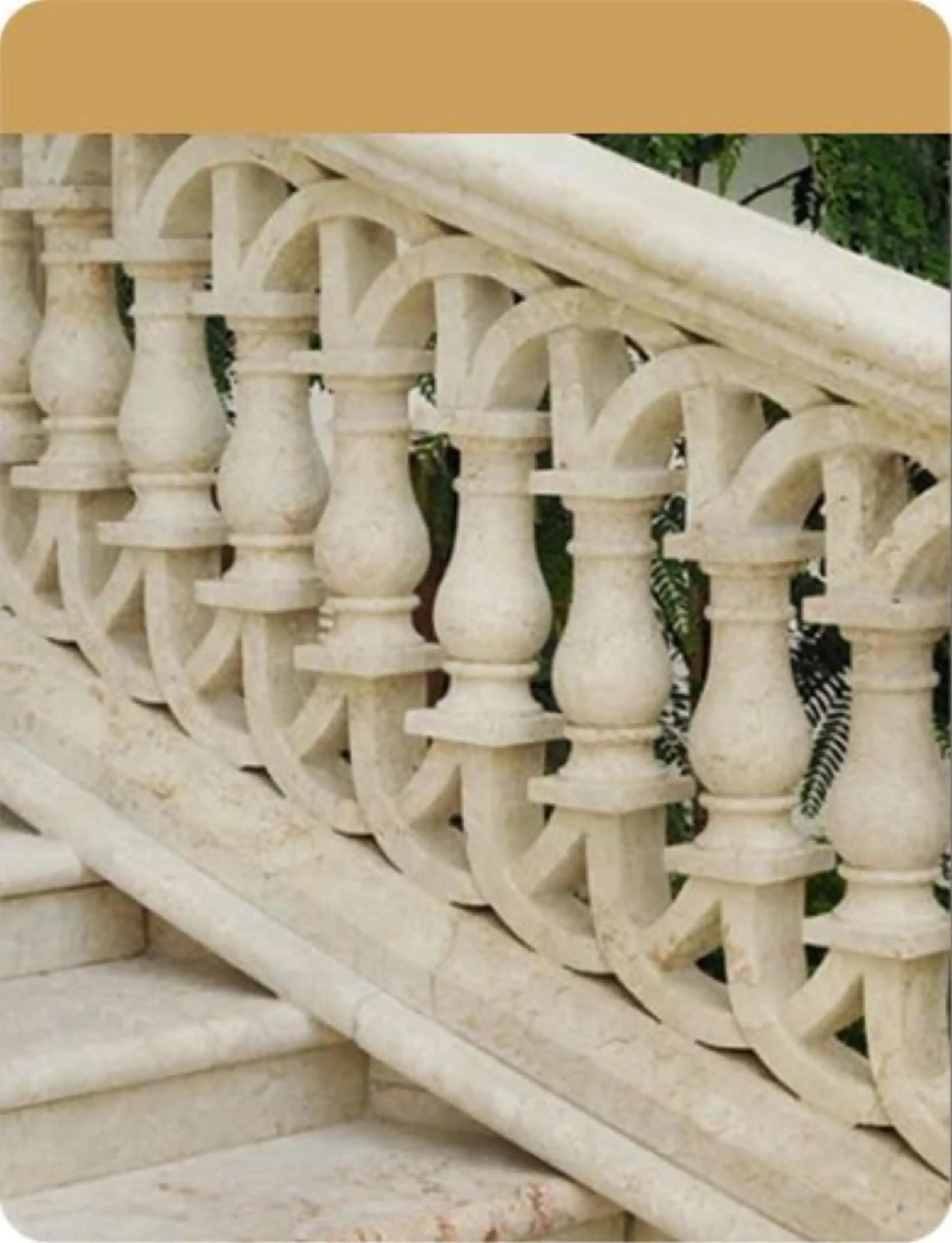 China White Granite Stair Baluster Marble Railing Handrail Baluster