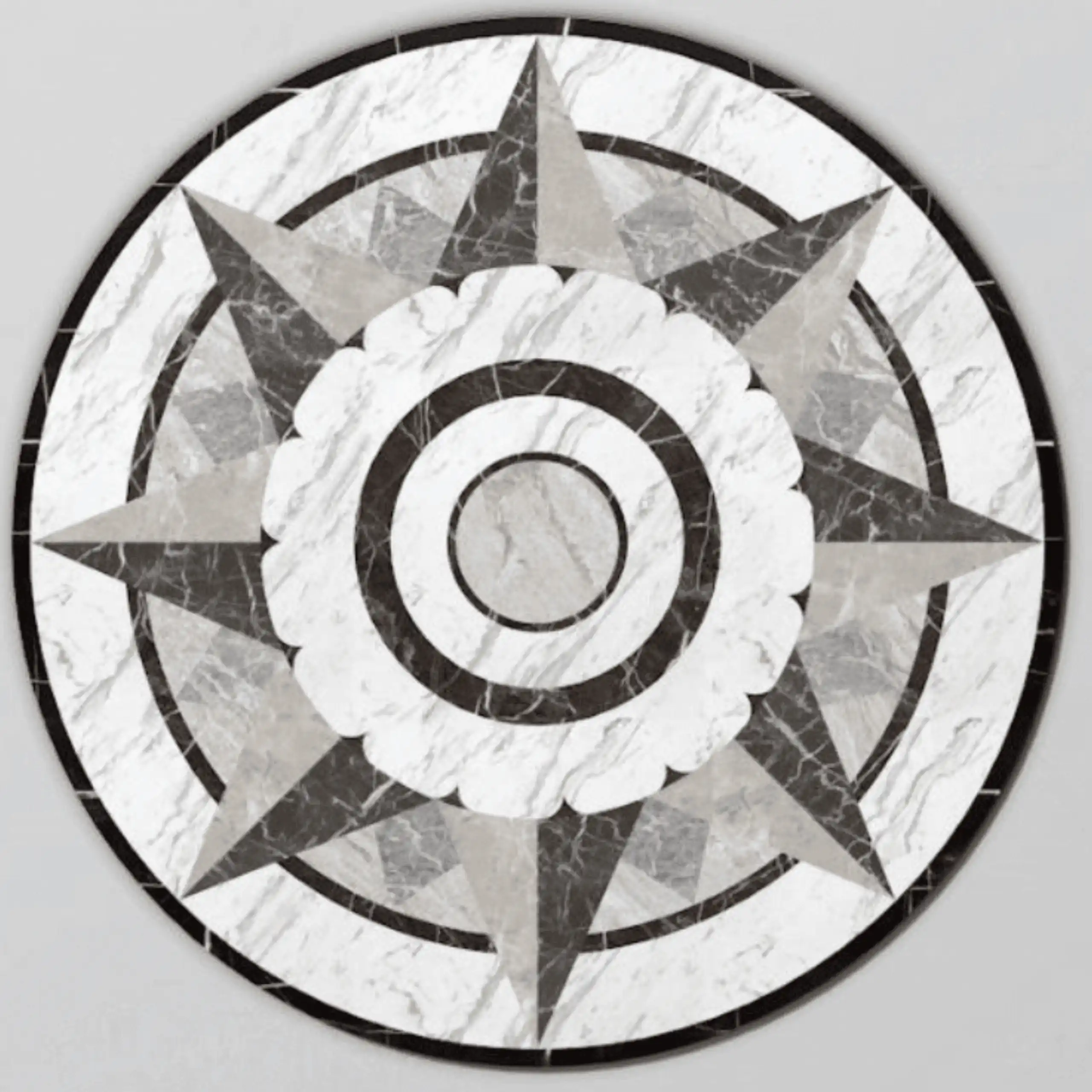 Compass Tile Floor Medallions19