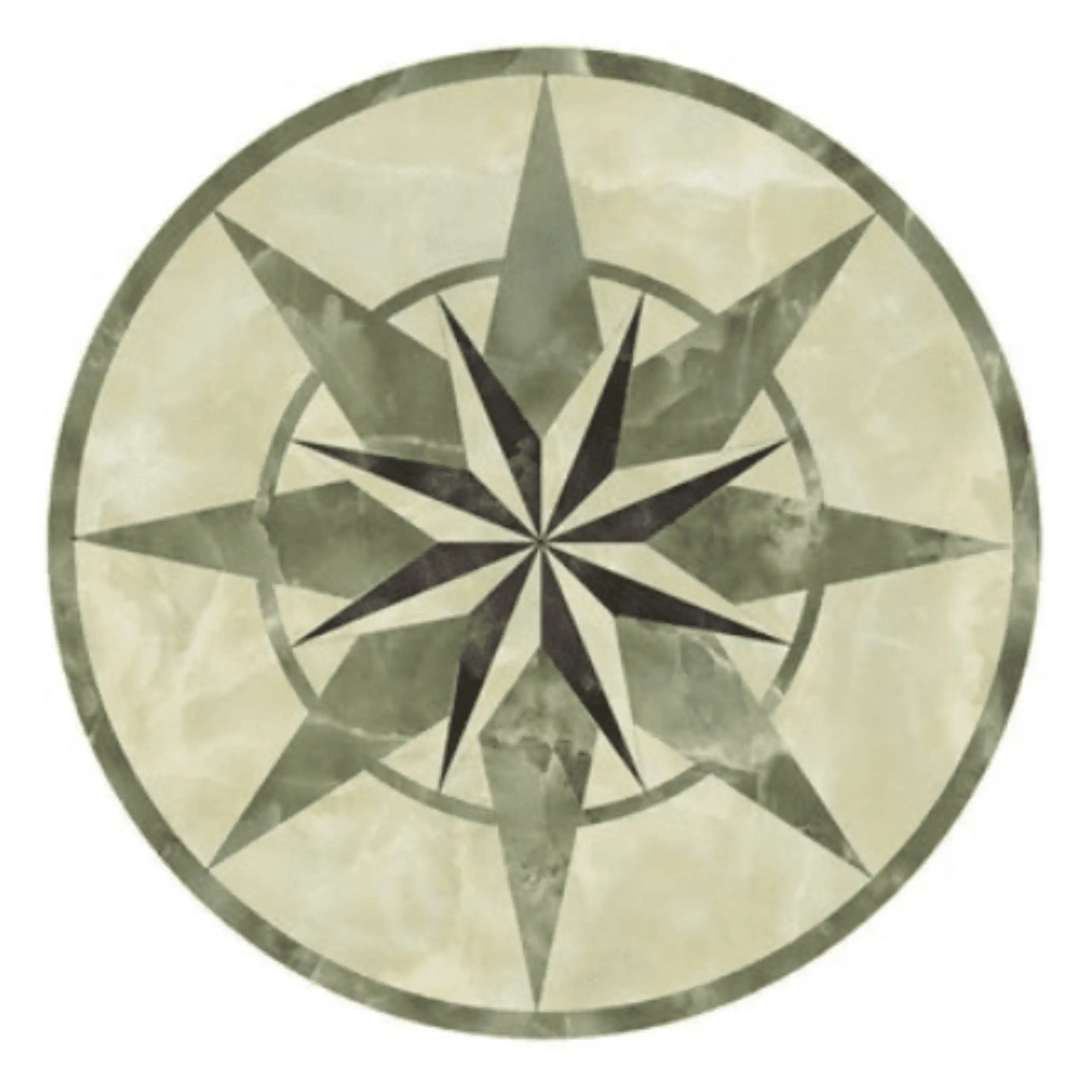 Compass Tile Floor Medallions4