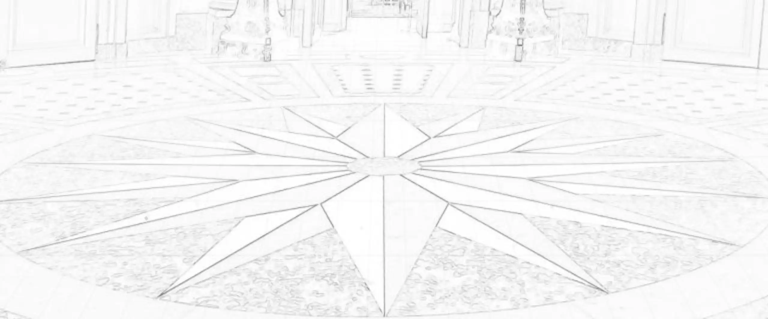Compass Tile Floor Medallions img 2