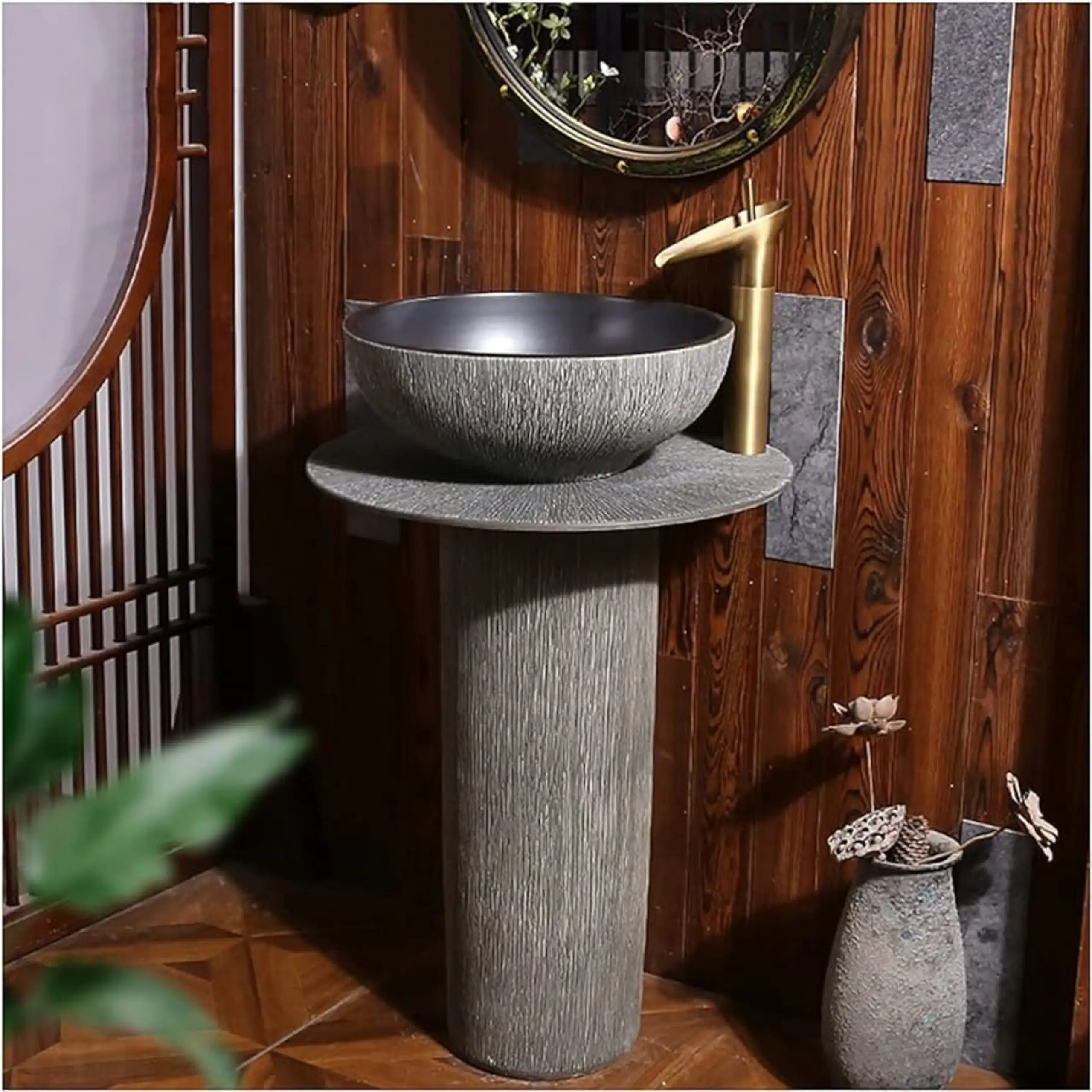Granite Pedestal Sink2