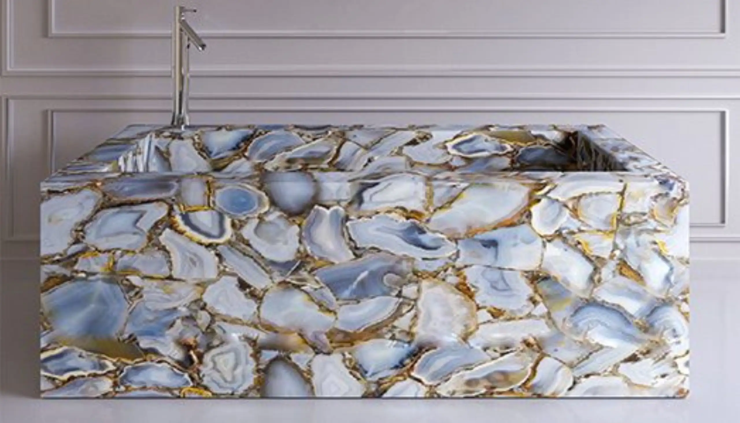 Semi Precious Stone Bathtub 2 2