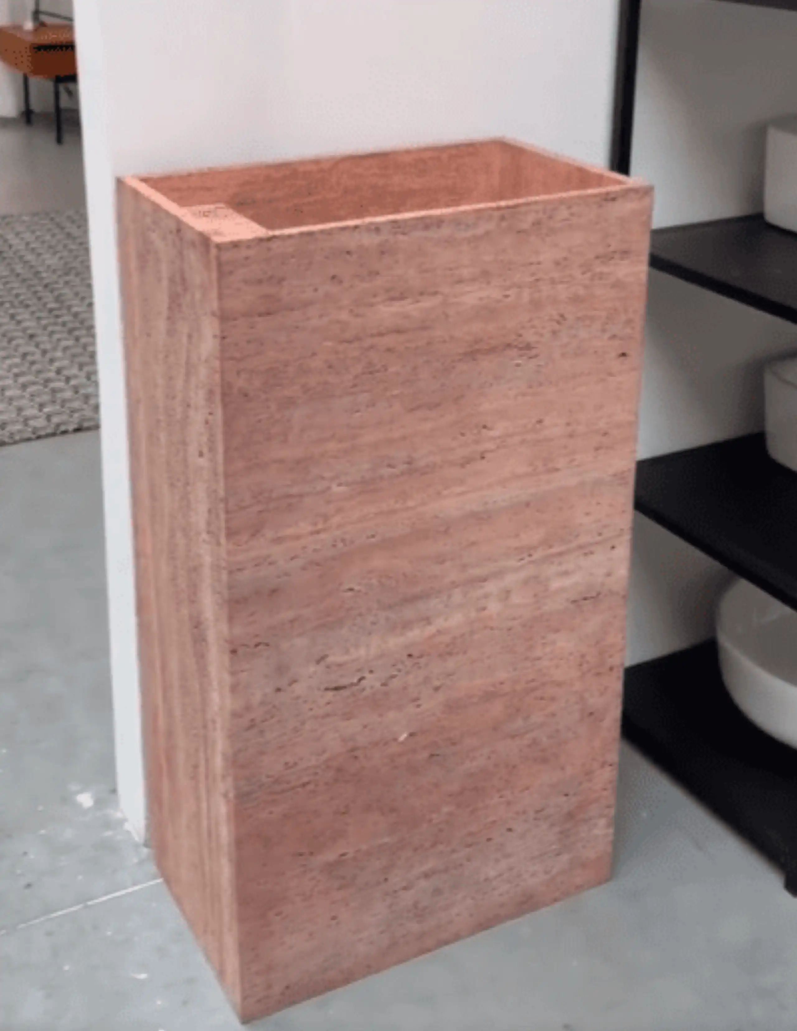 Travertine Pedestal Sink16