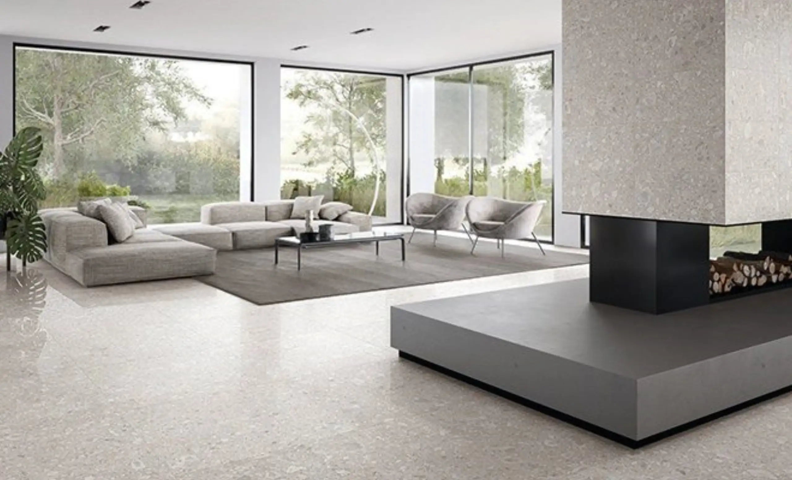 White Terrazzo Texture 2