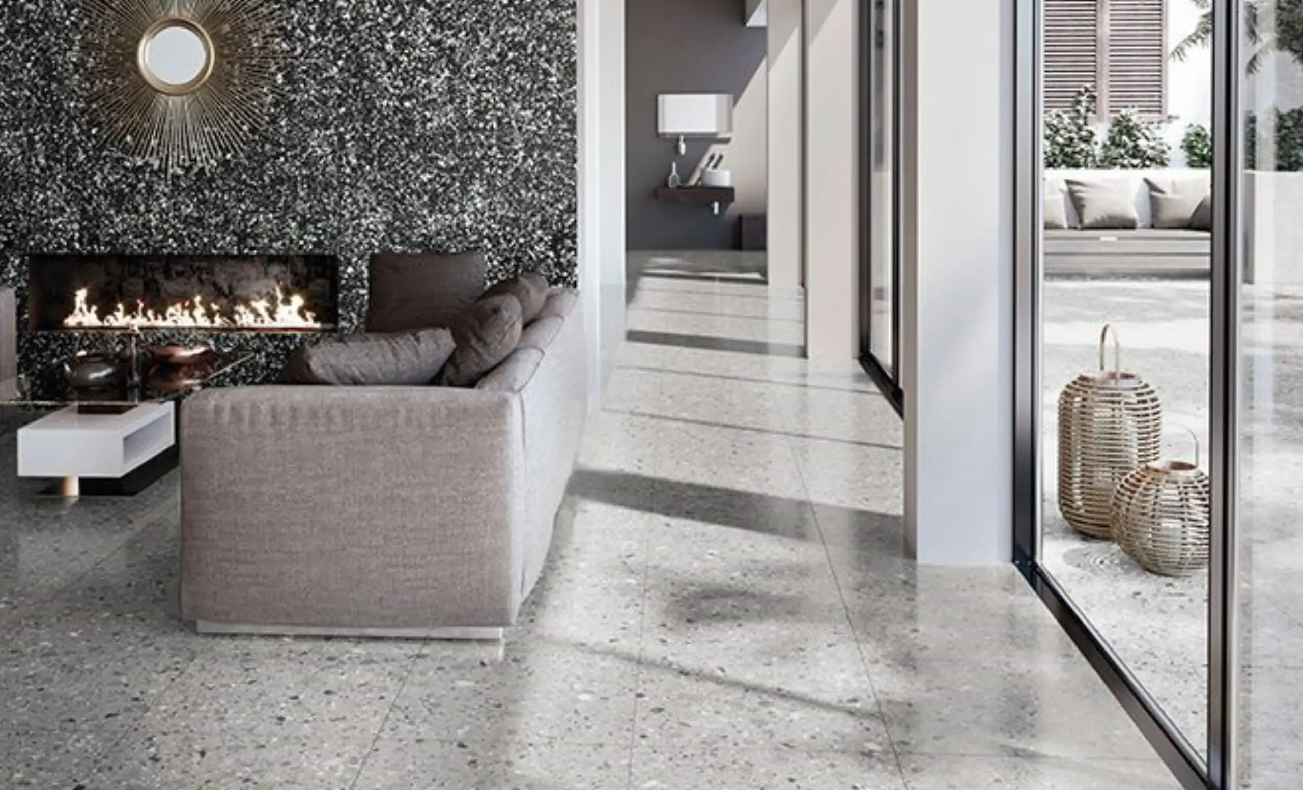 White Terrazzo Texture 4
