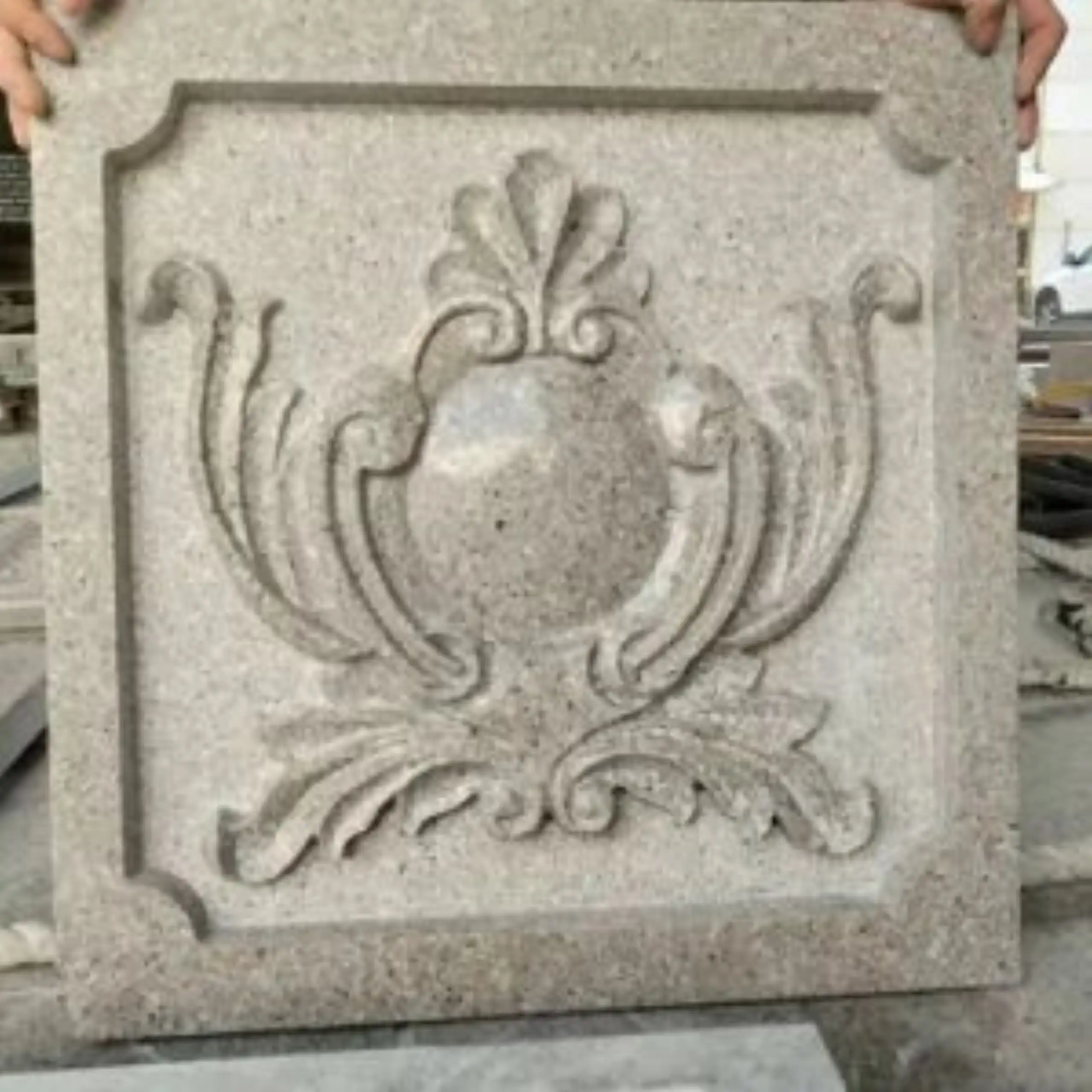Abstract Wall Relief Carved in Granite8