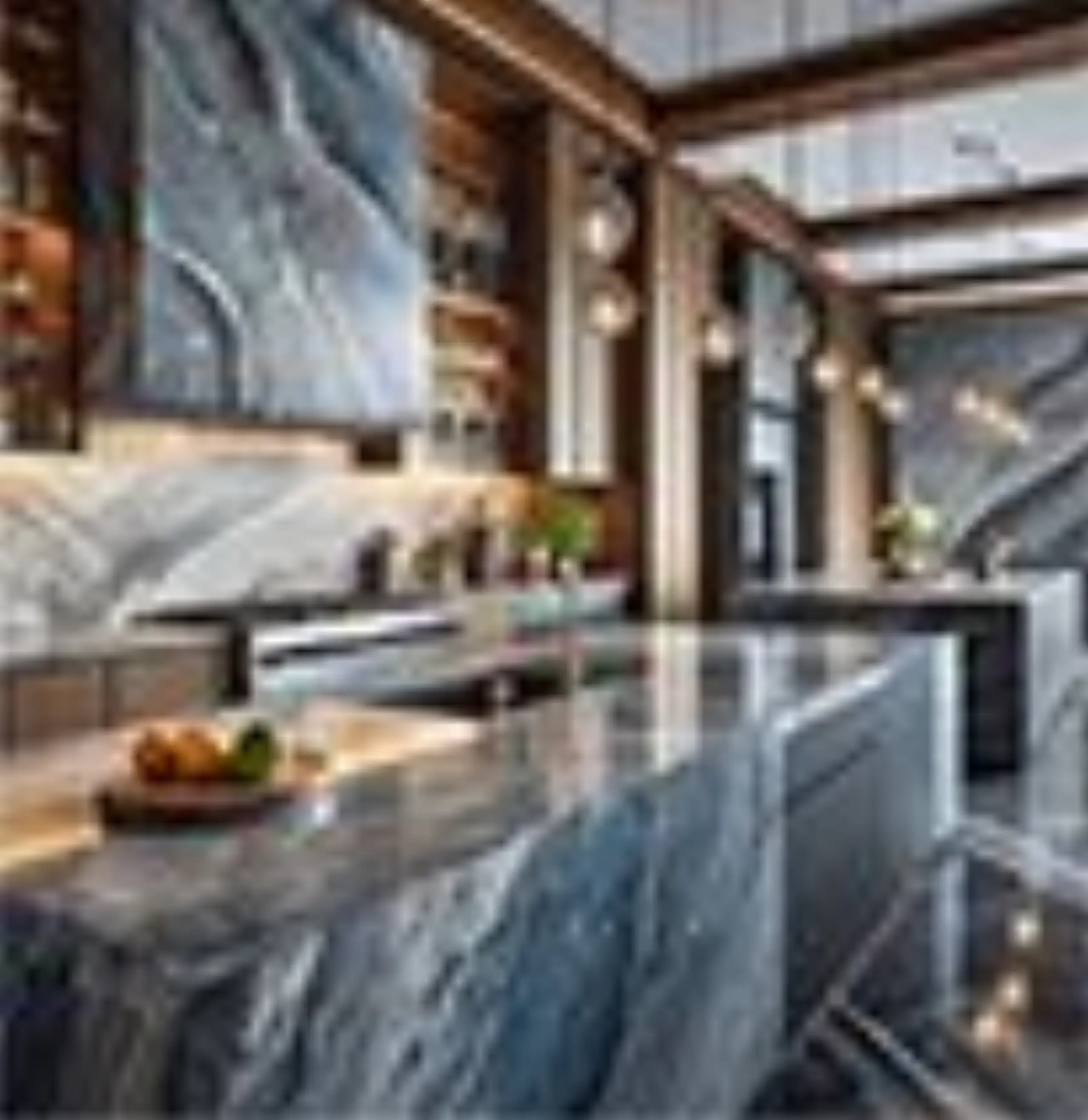 Azul Imperiale Blue Quartzite Countertops in Oak Creek Milwaukee Wisconsin 1