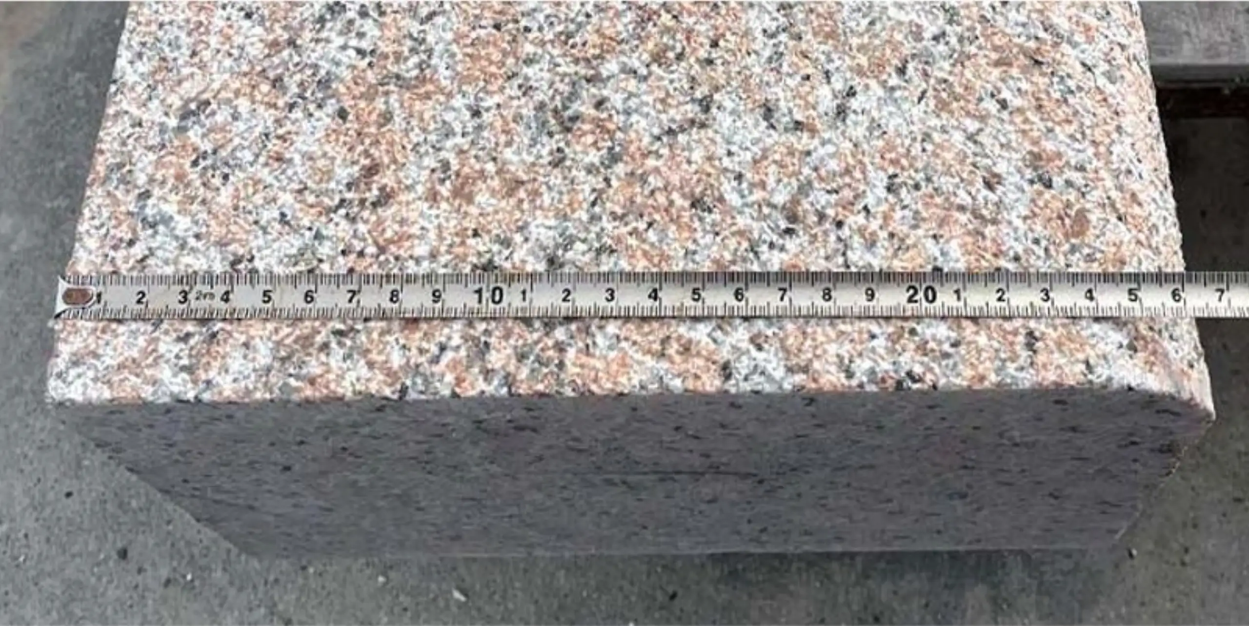 pink granite measuring