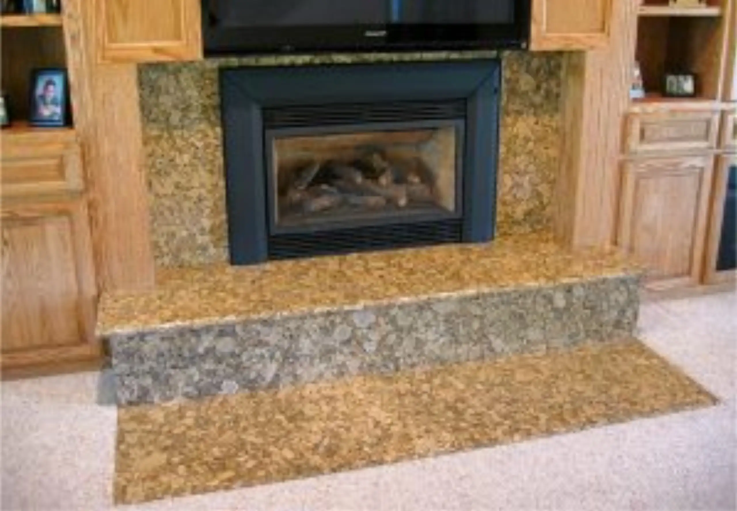 Brown Granite Fireplace Brown Granite Fireplace