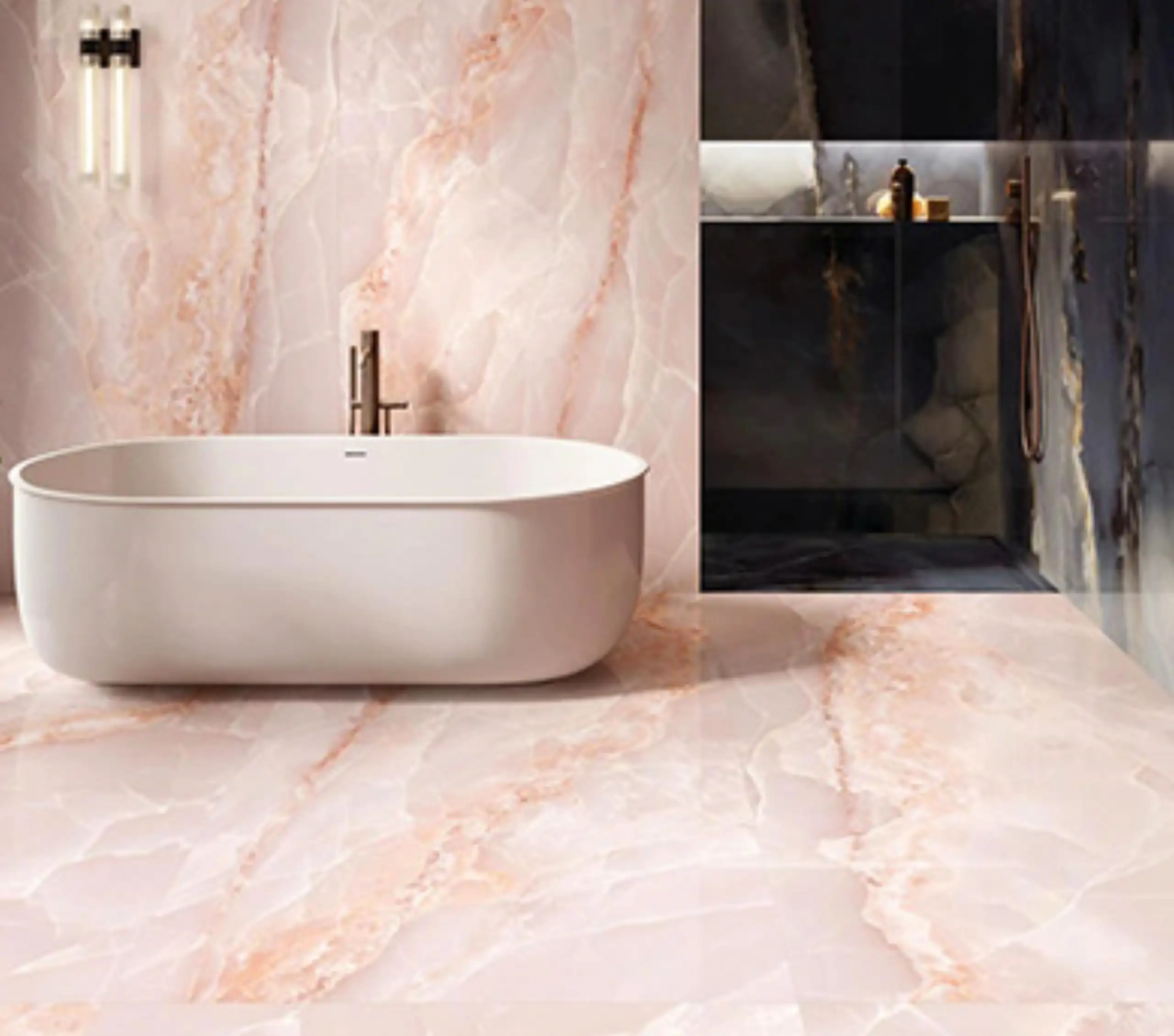 Pink Onyx Bathroom