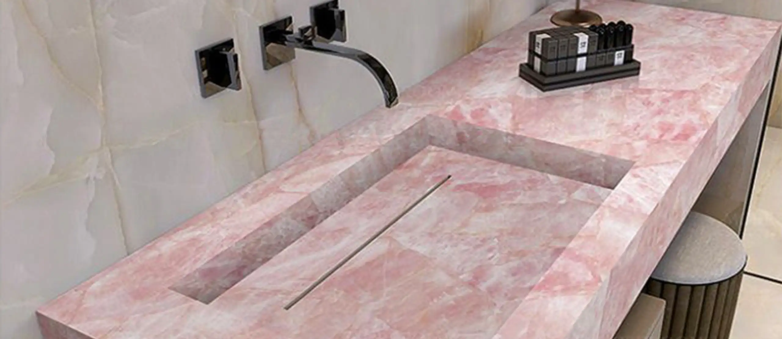 Pink Onyx Sink