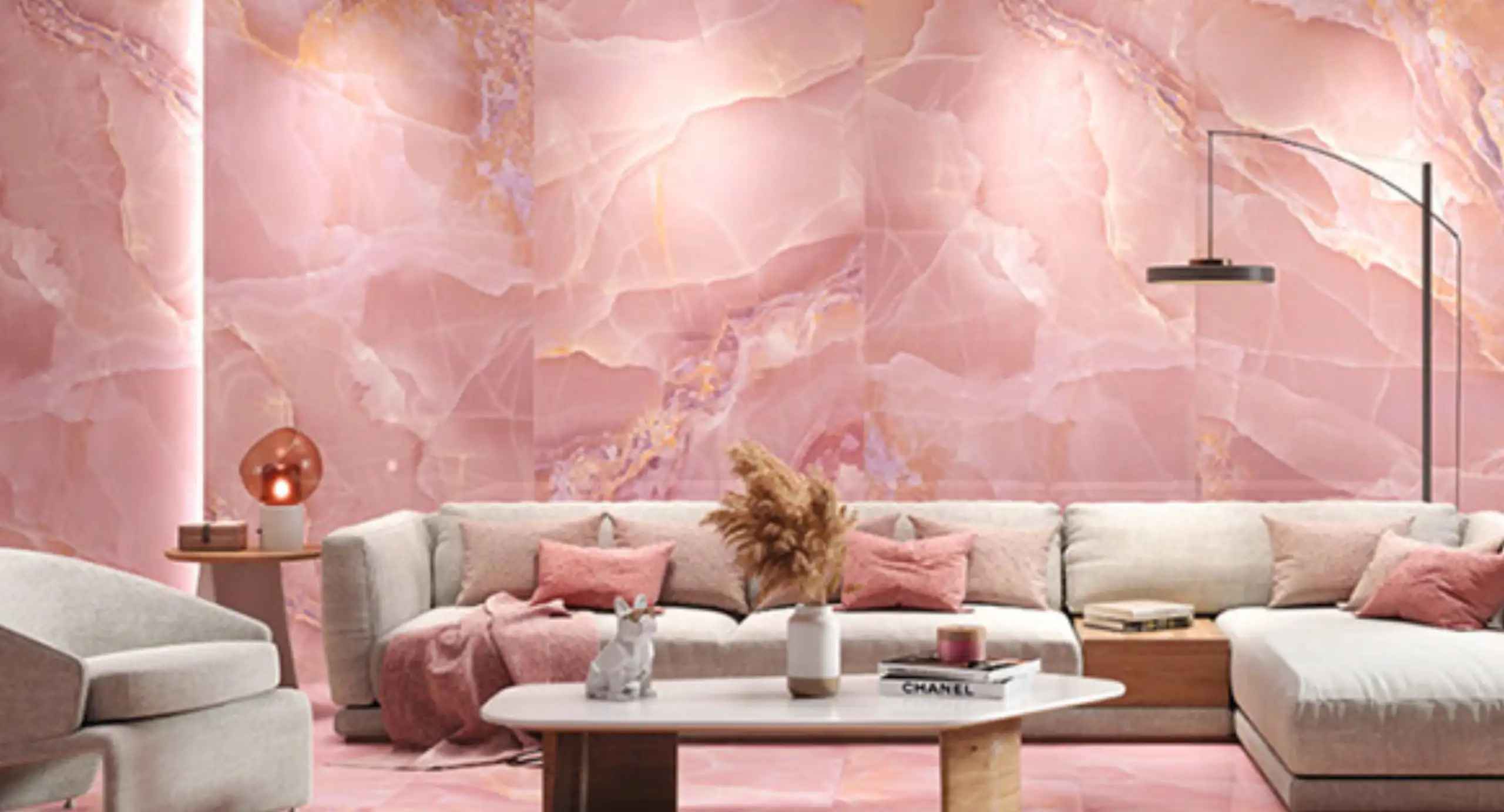 Pink Onyx Wall Cladding