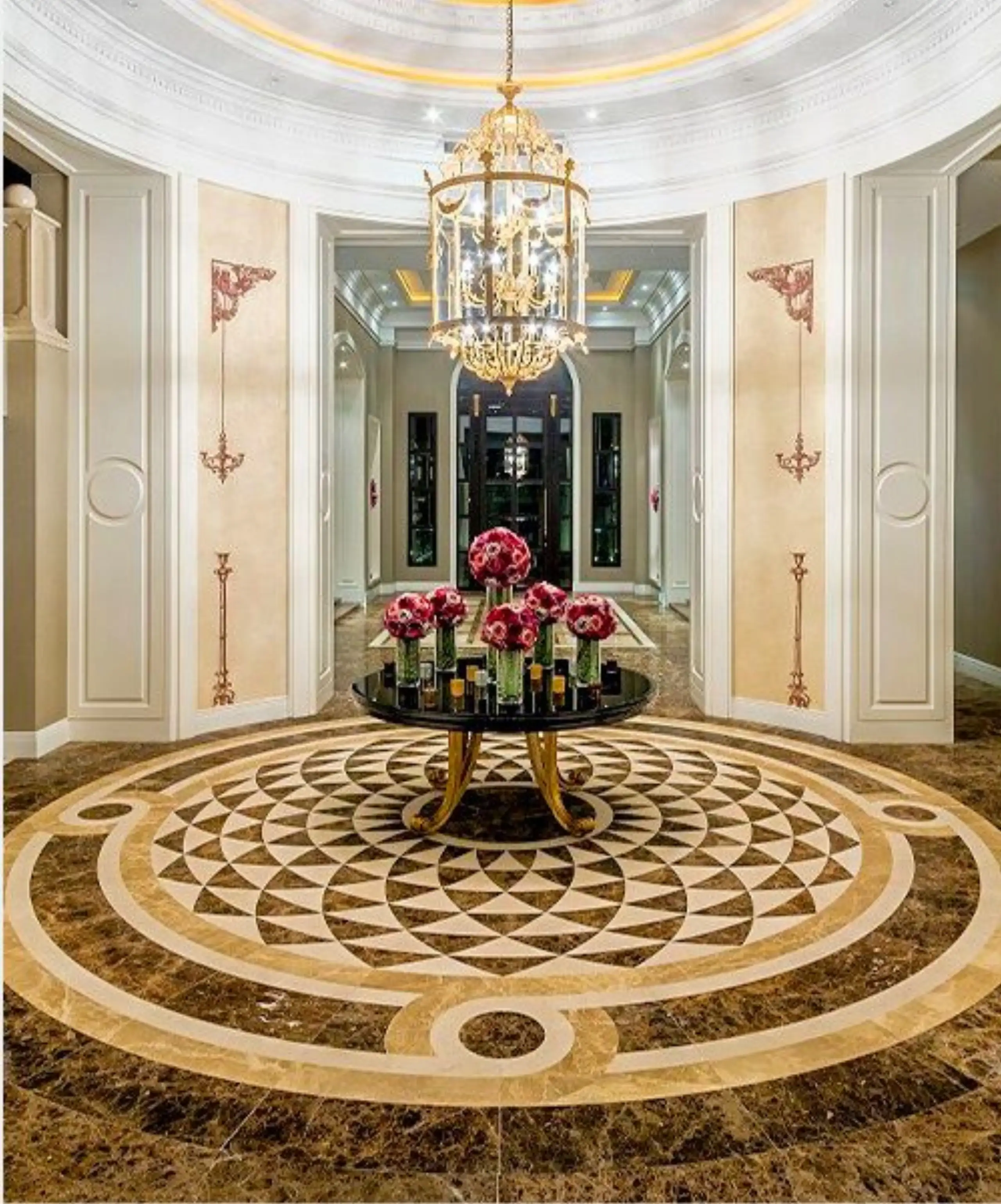 Round Marble Stone Medallion imag