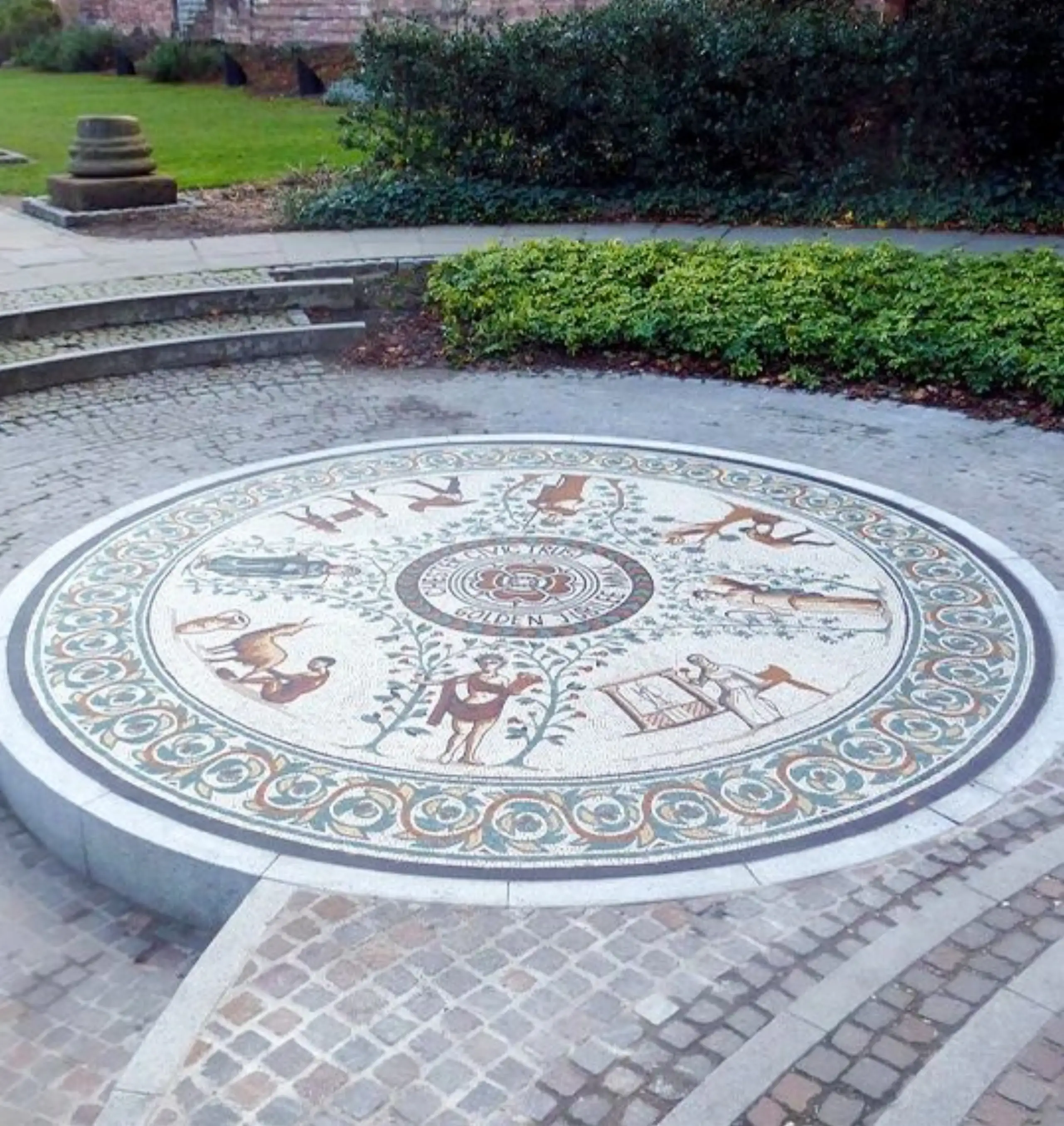 Stone Mosaic Medallion imag2