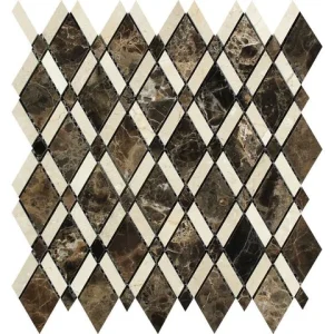 brown marble diamond pattern mosaic tile brown marble diamond pattern mosaic tile