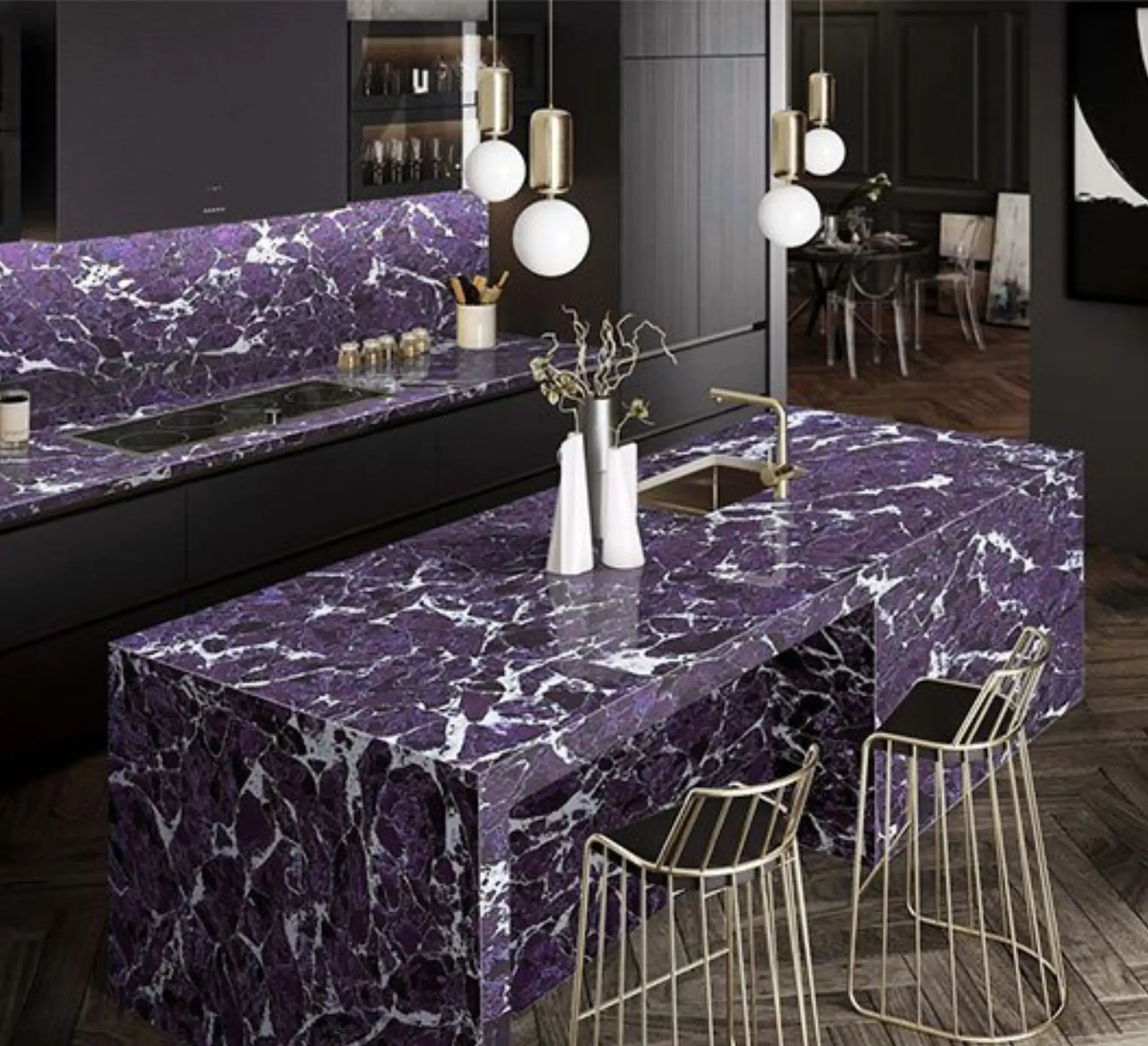 Purple Quartz Countertop imag 1
