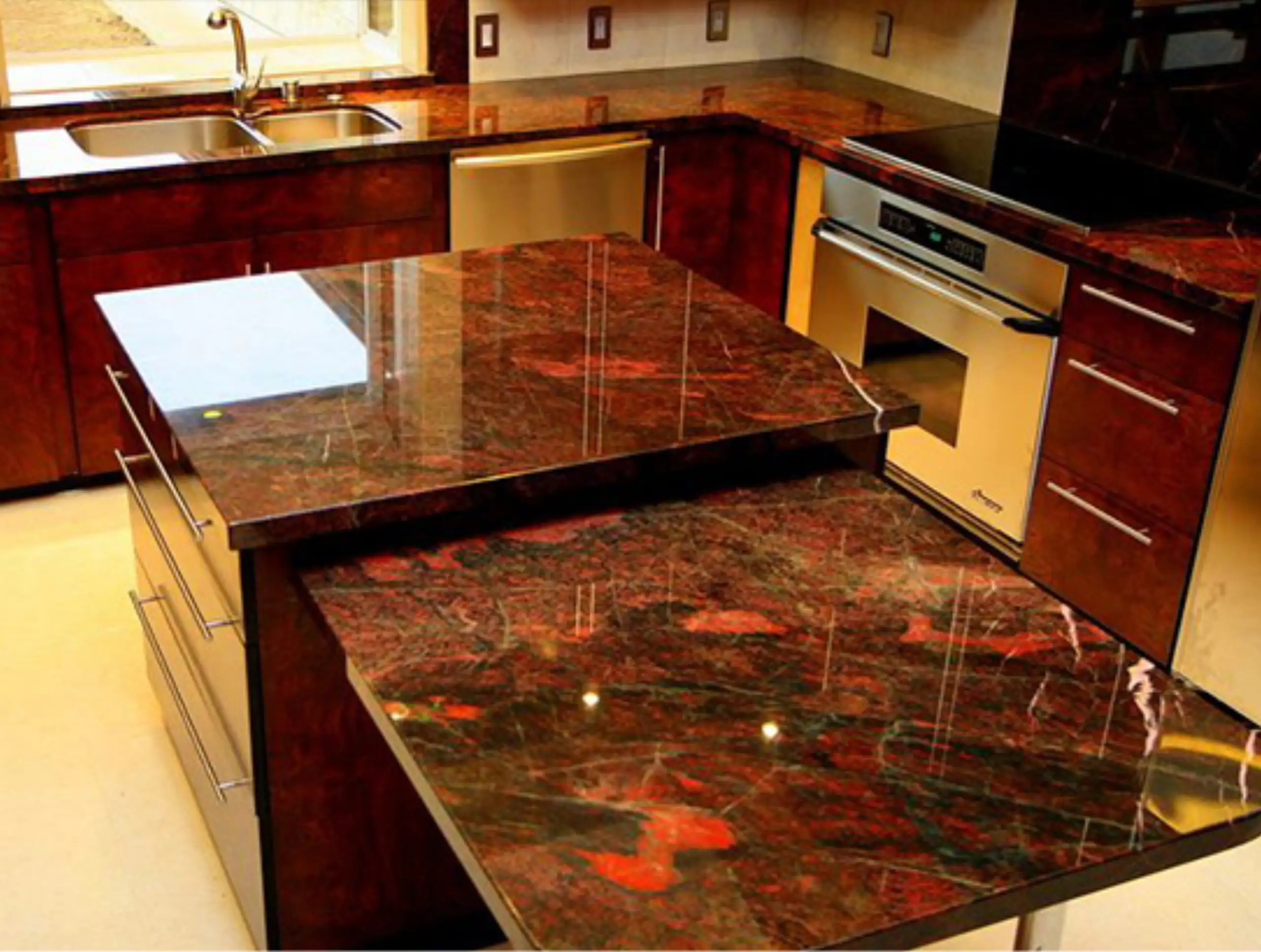 Red Quartz Countertops imag3