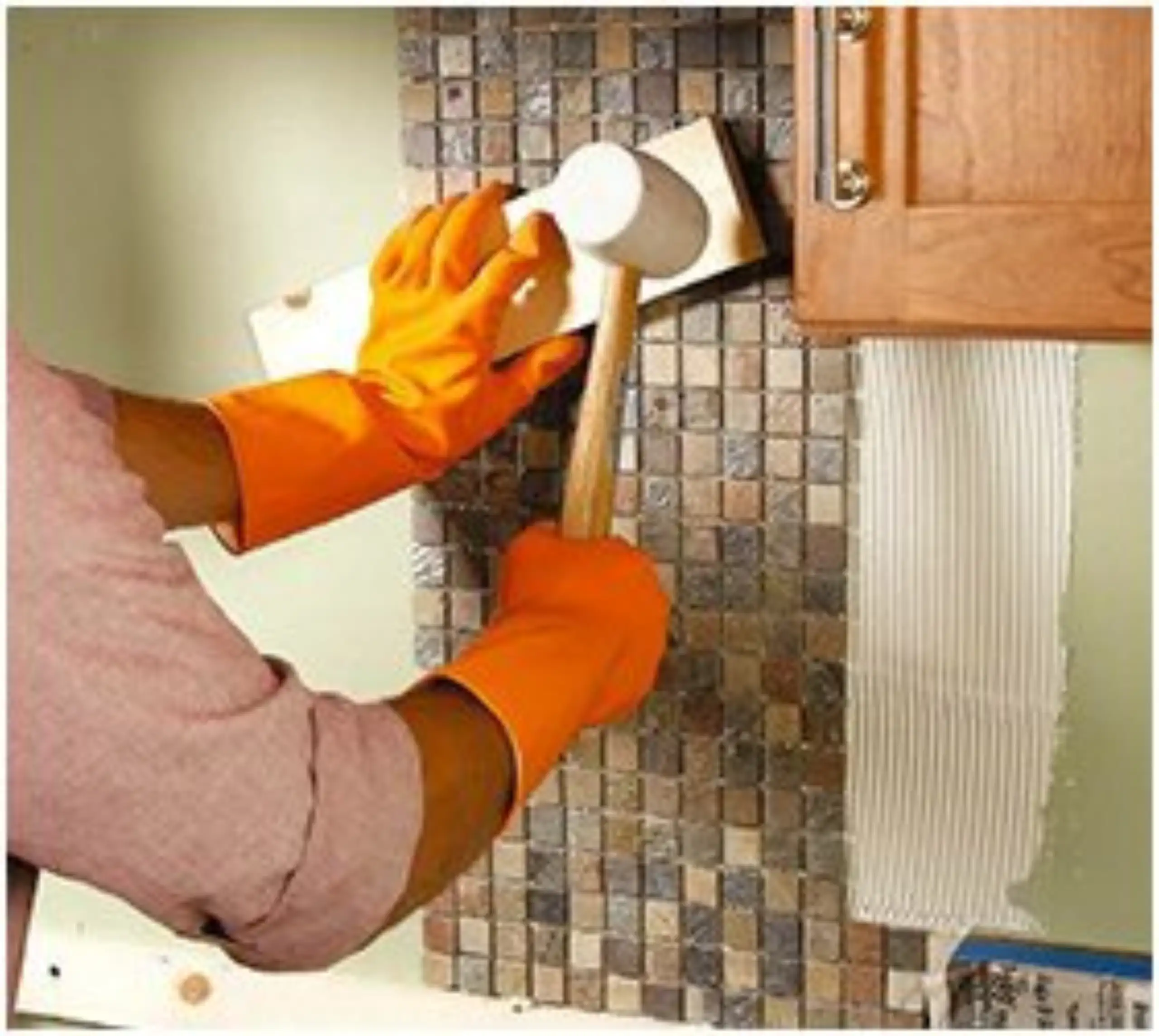 glass and stone mosaic tile cleanup 3