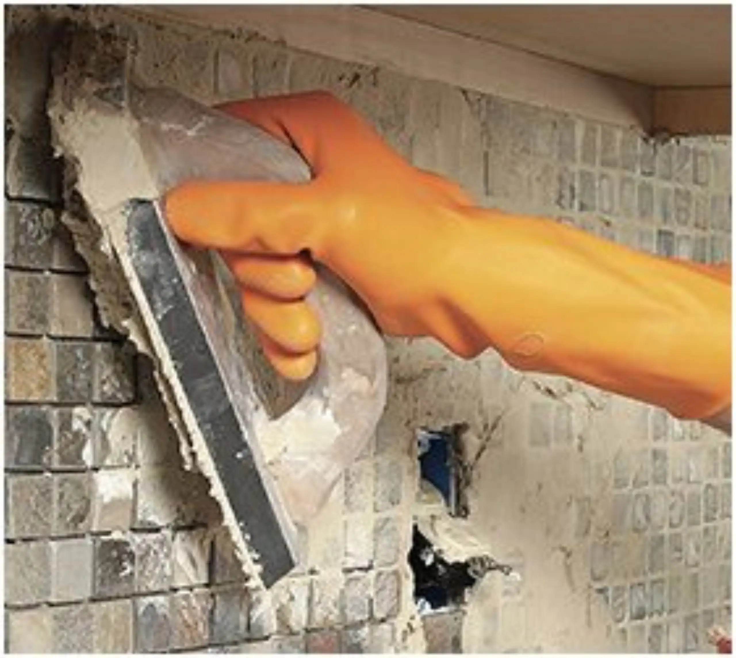glass and stone mosaic tile cleanup 4
