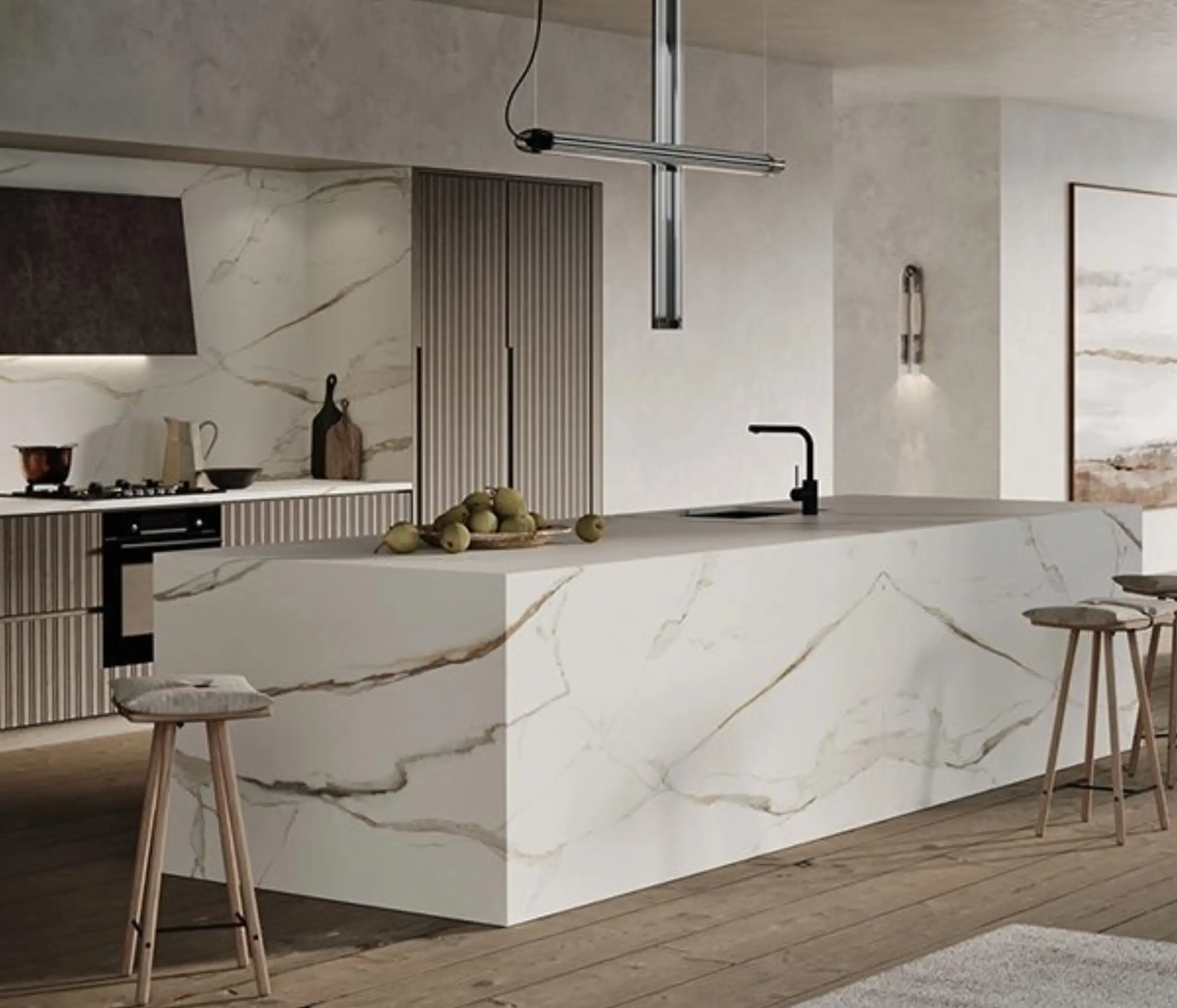kitchen benchtop calacatta oro 1x1 1
