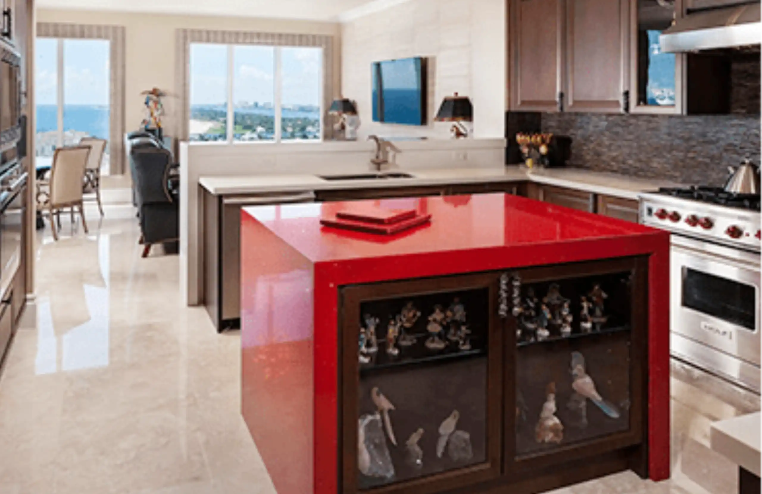 Red Quartz Countertops