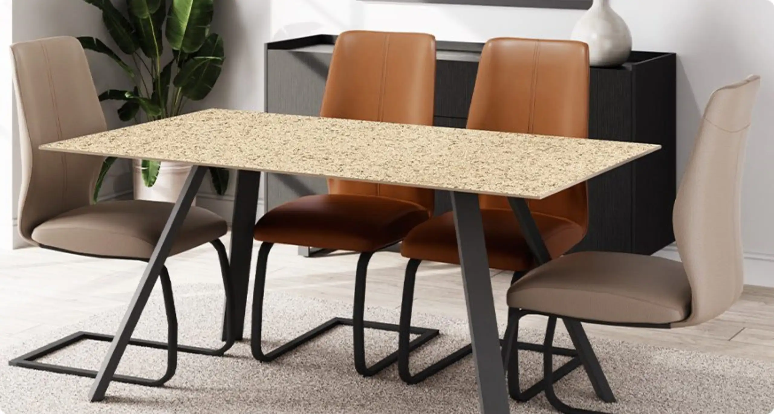beige and yellow quartz countertop 10