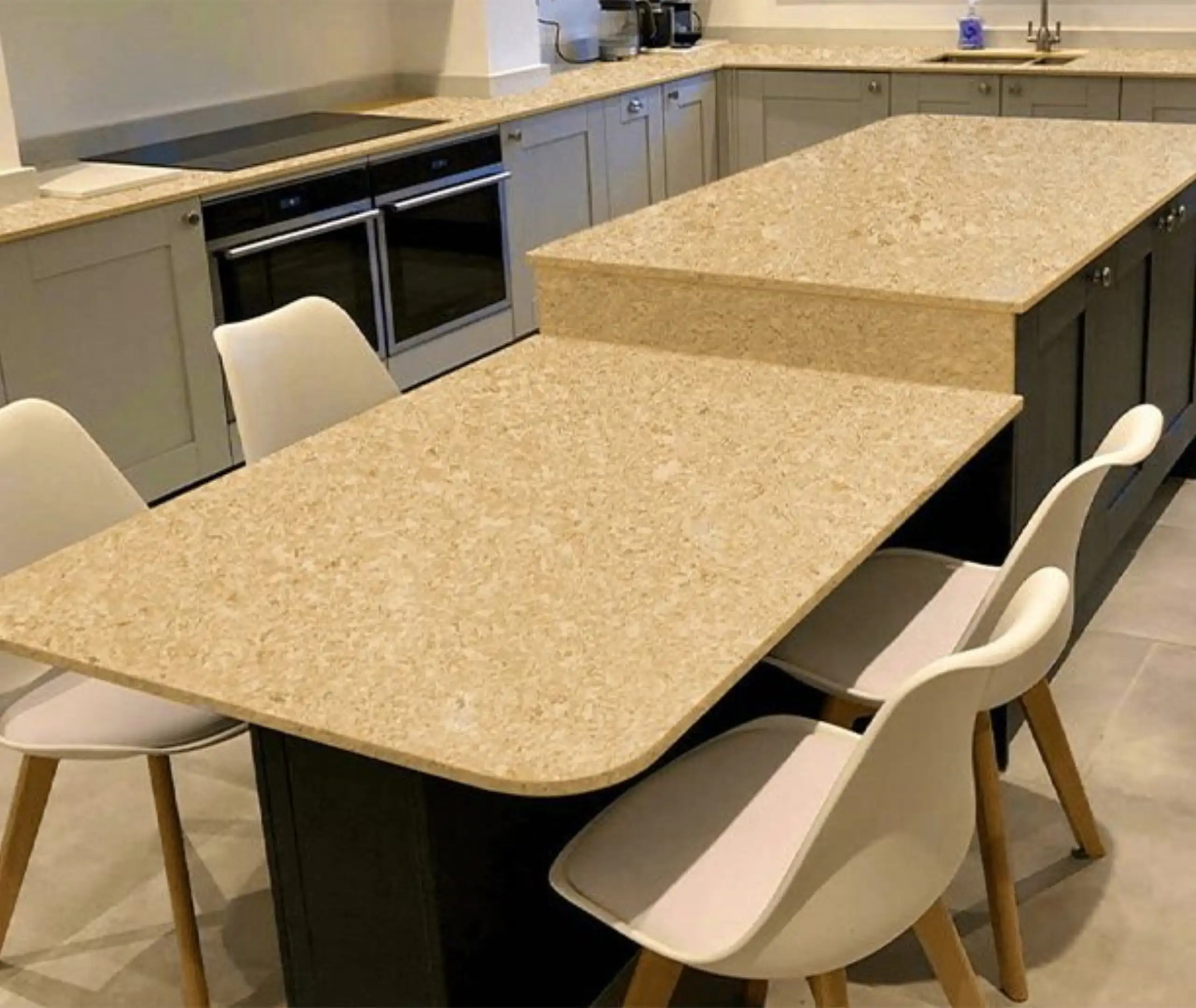 beige and yellow quartz countertop 9