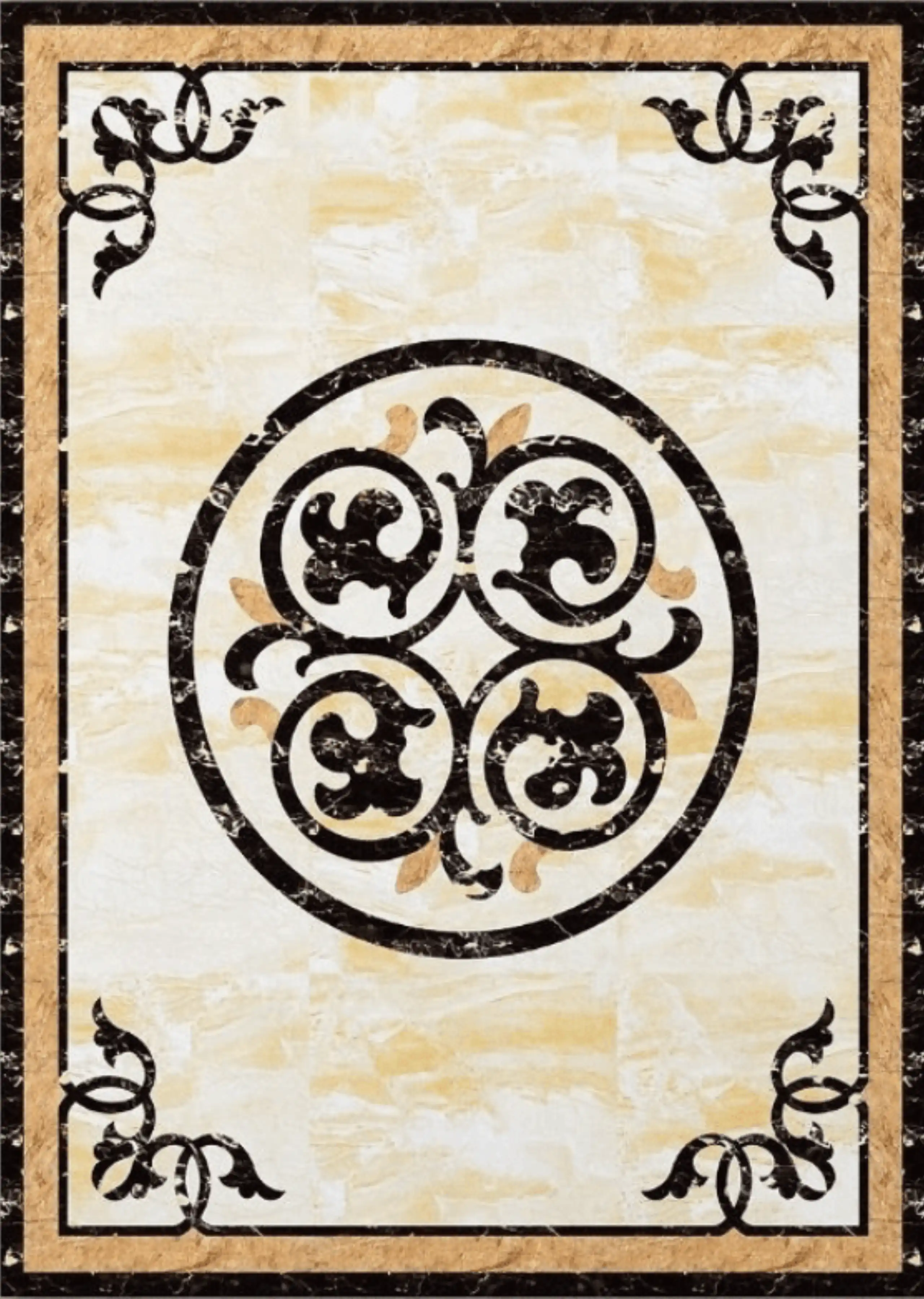 rectangular marble medallion 4