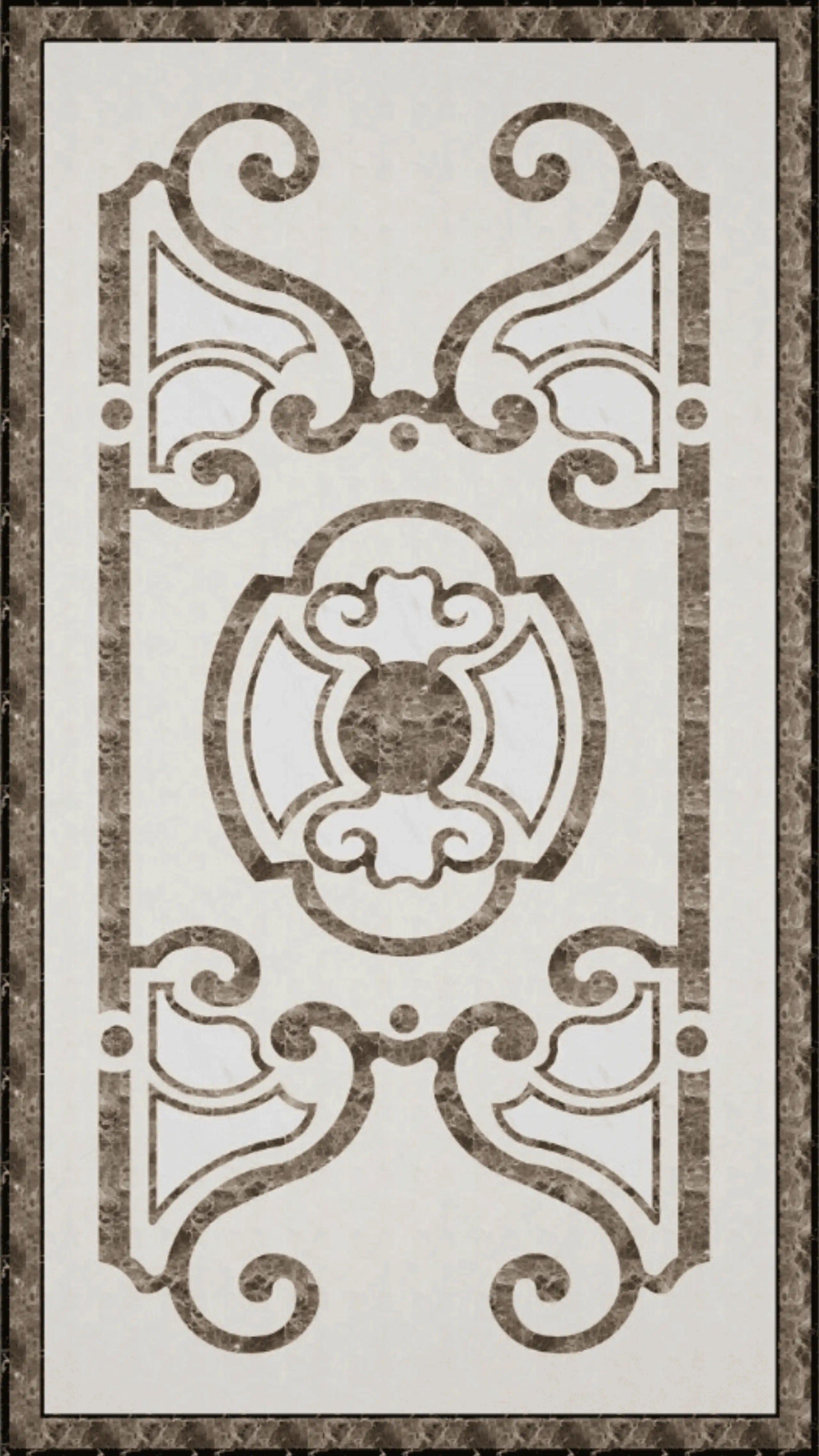 rectangular marble medallion 6