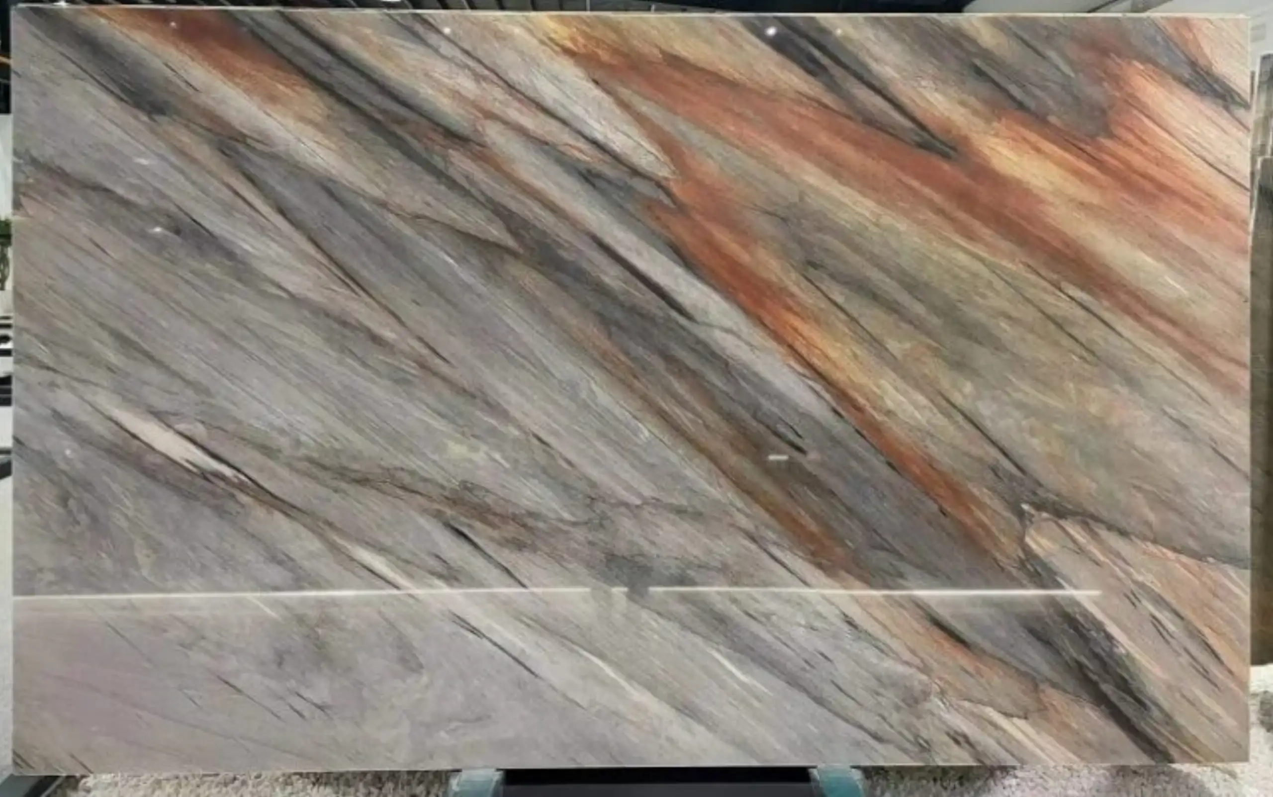 Aurora Blue Quartzite Slab2