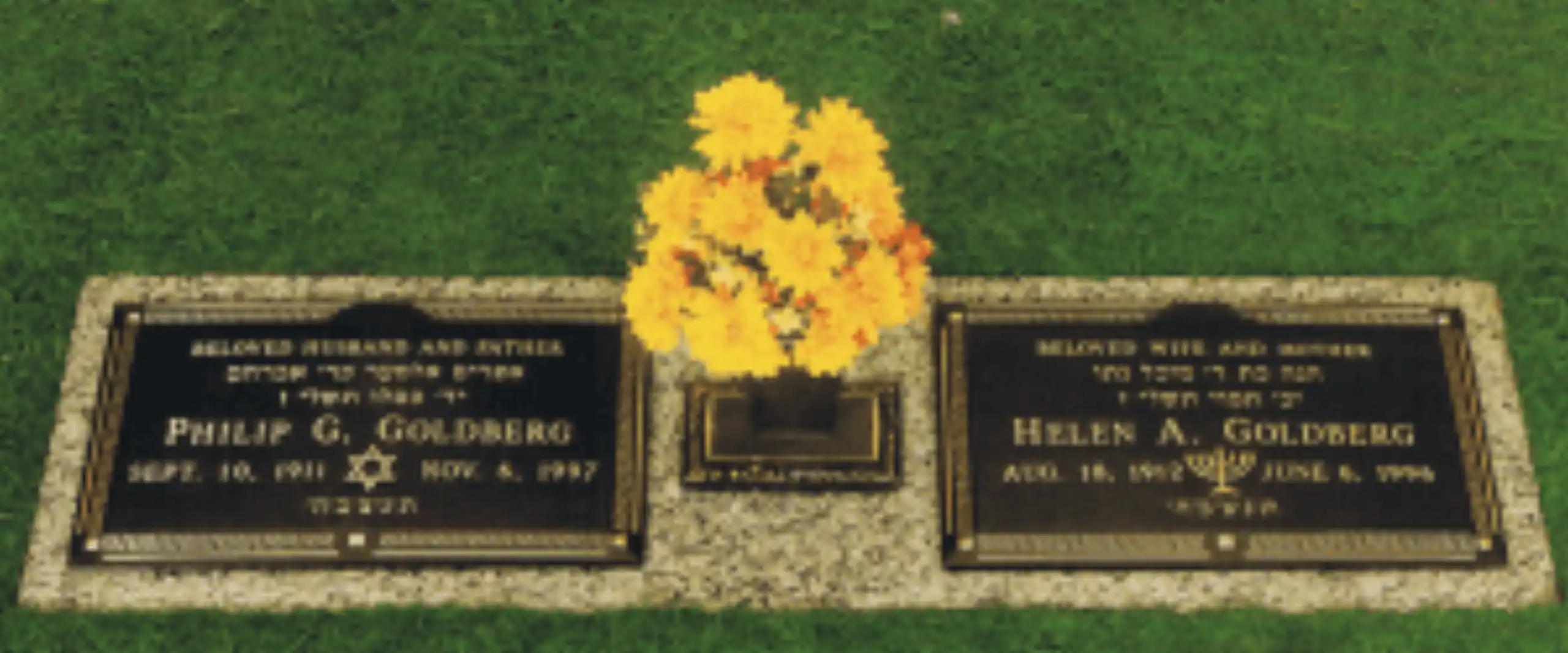 Double Grave Markers