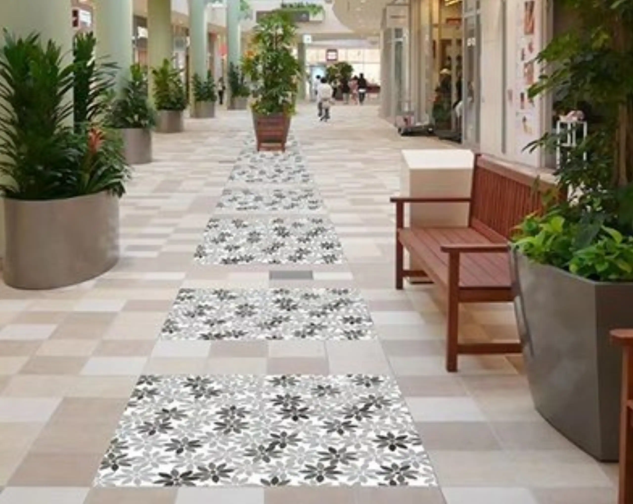 Marble Daisy Mosaic Tile2