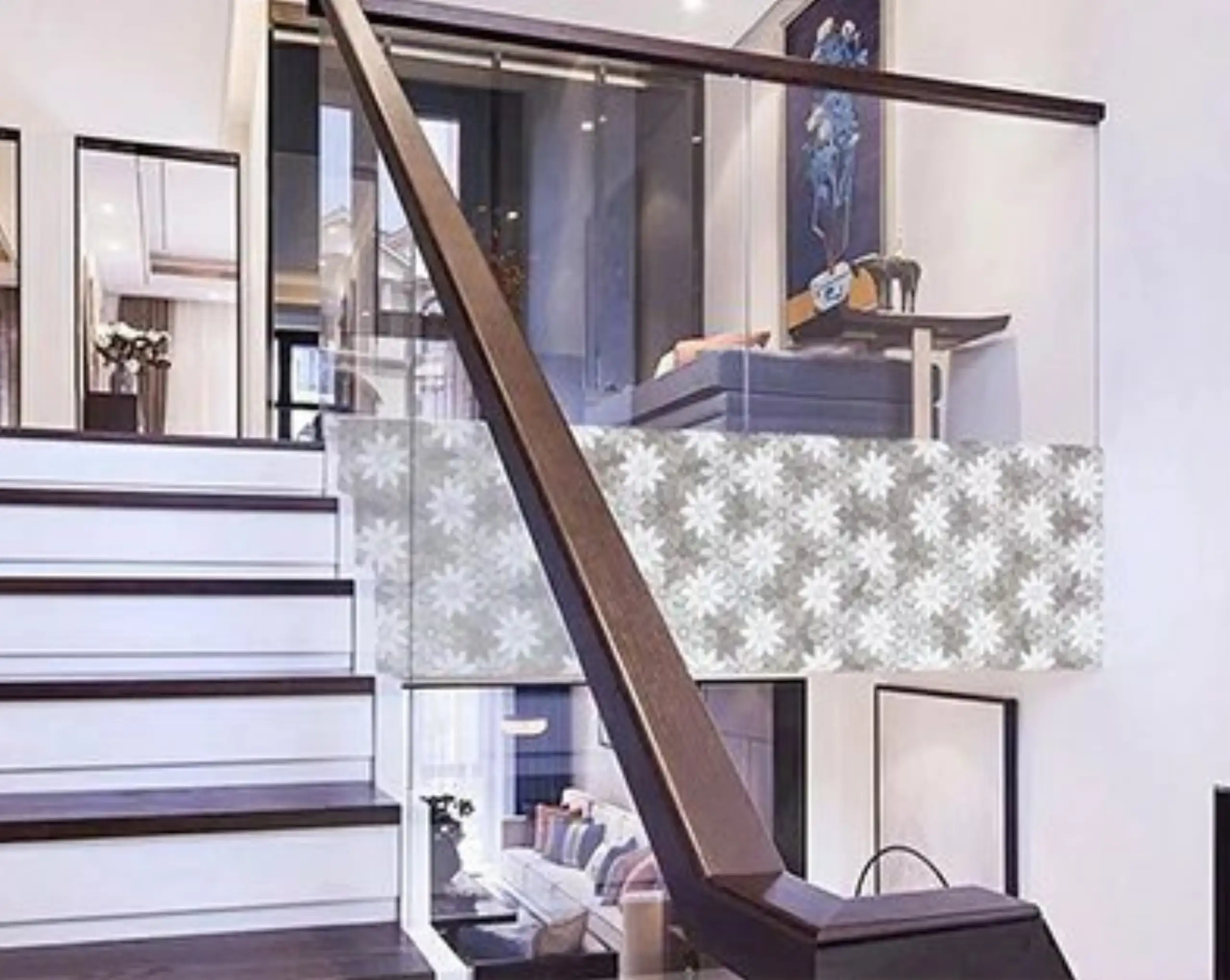 Marble Daisy Mosaic Tile3