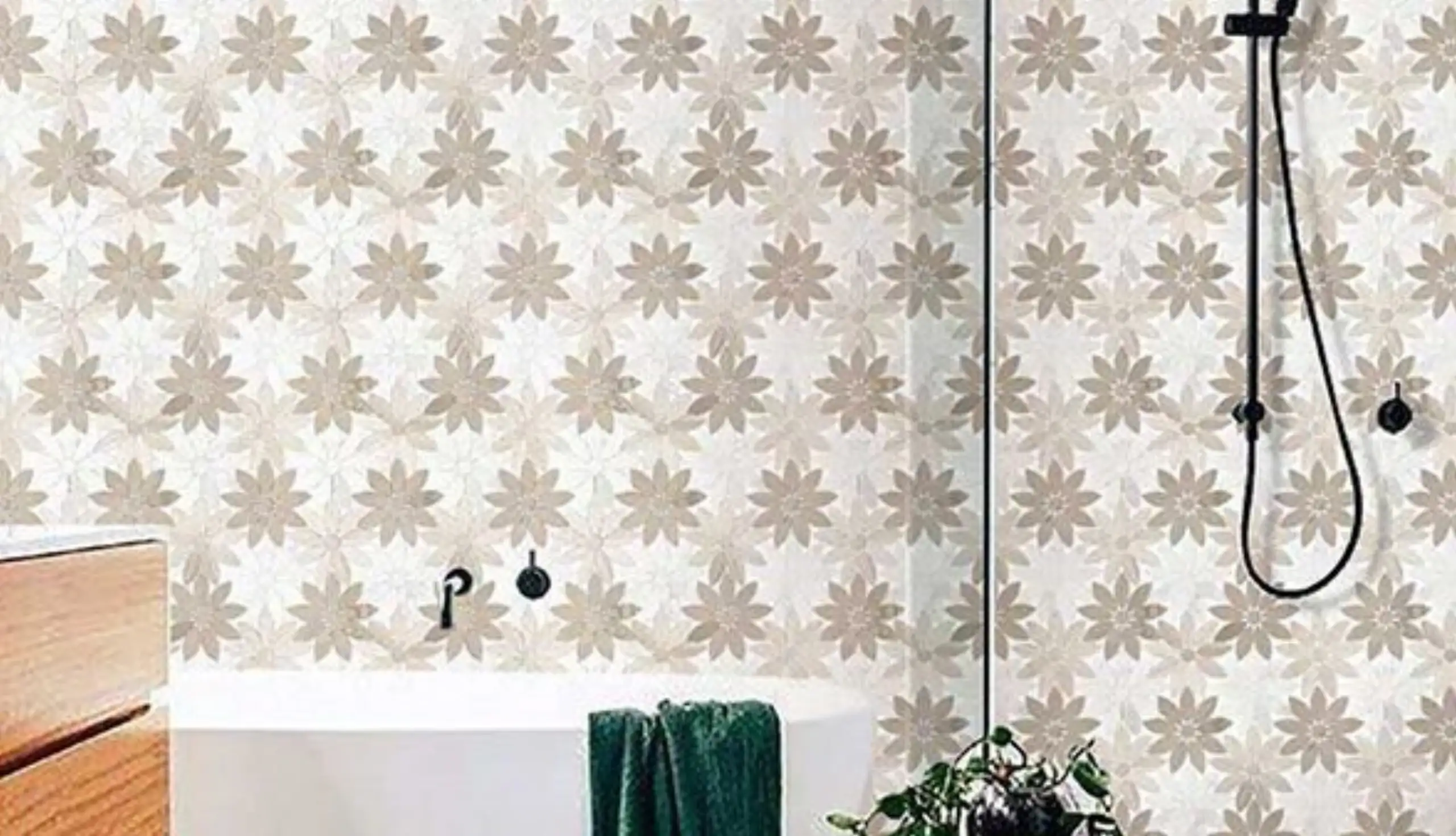 Marble Daisy Mosaic Tile5