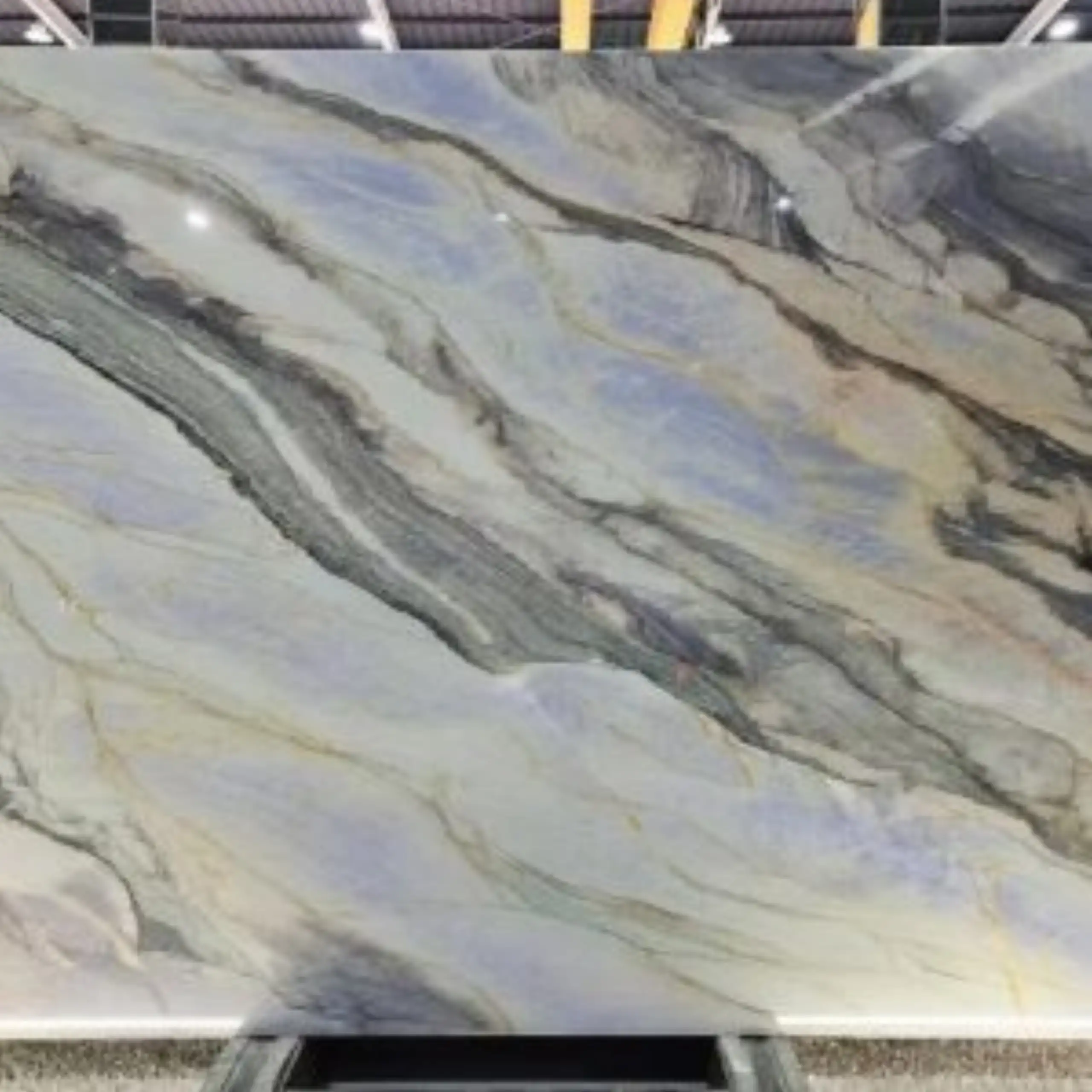 Marine Blue Quartzite Slab1