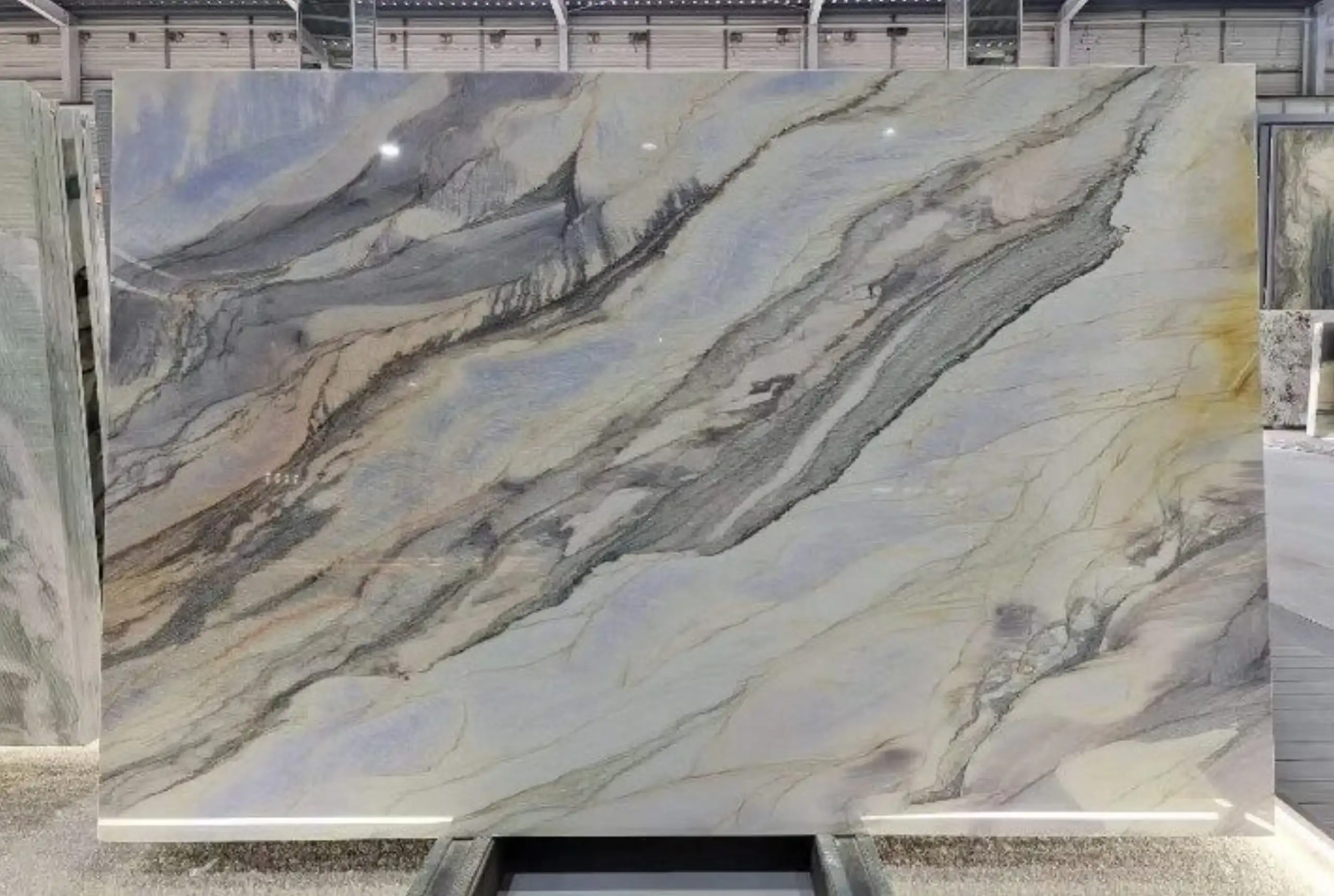 Marine Blue Quartzite Slab2