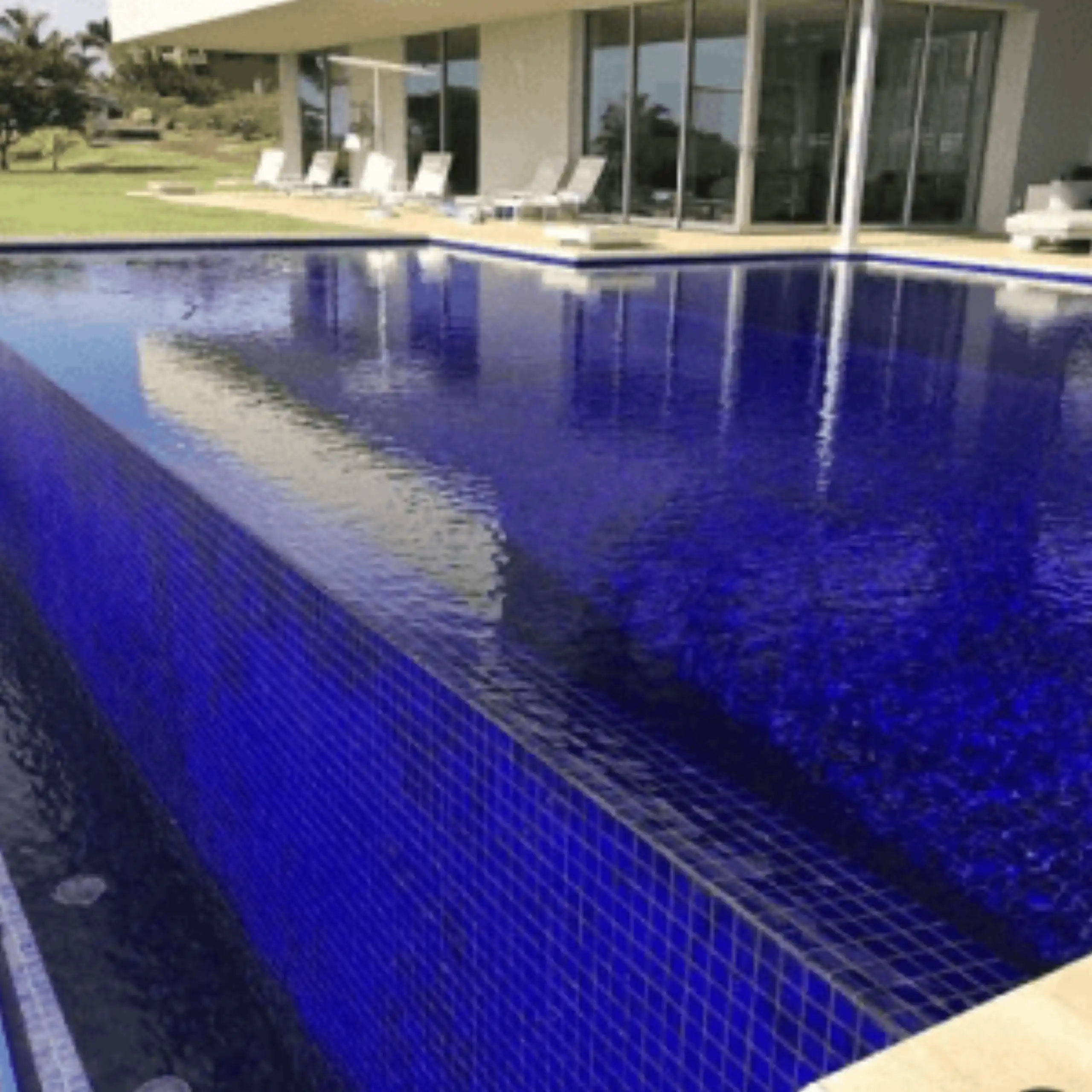 Midnight Blue and White Marble Netting
