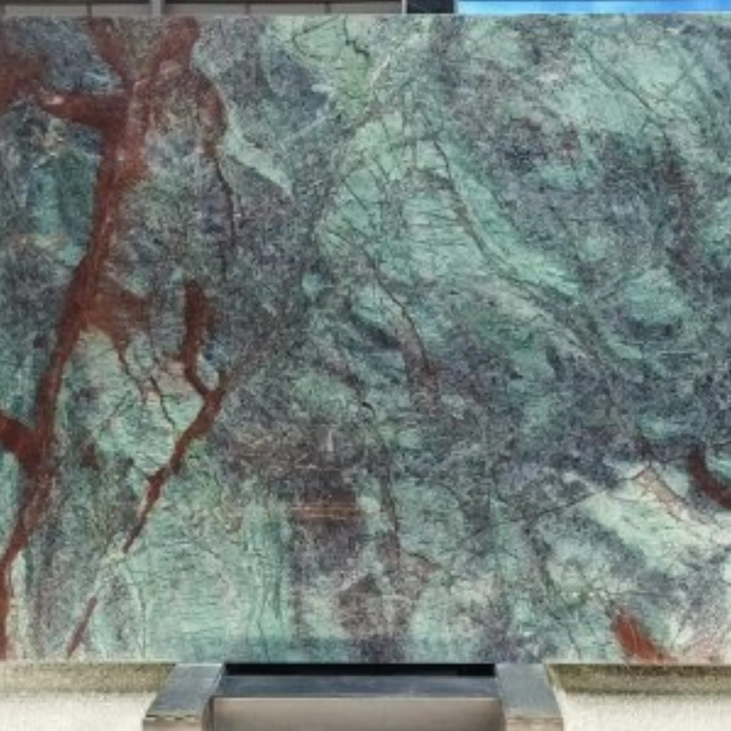 Ocean Blue Quartzite Slab1