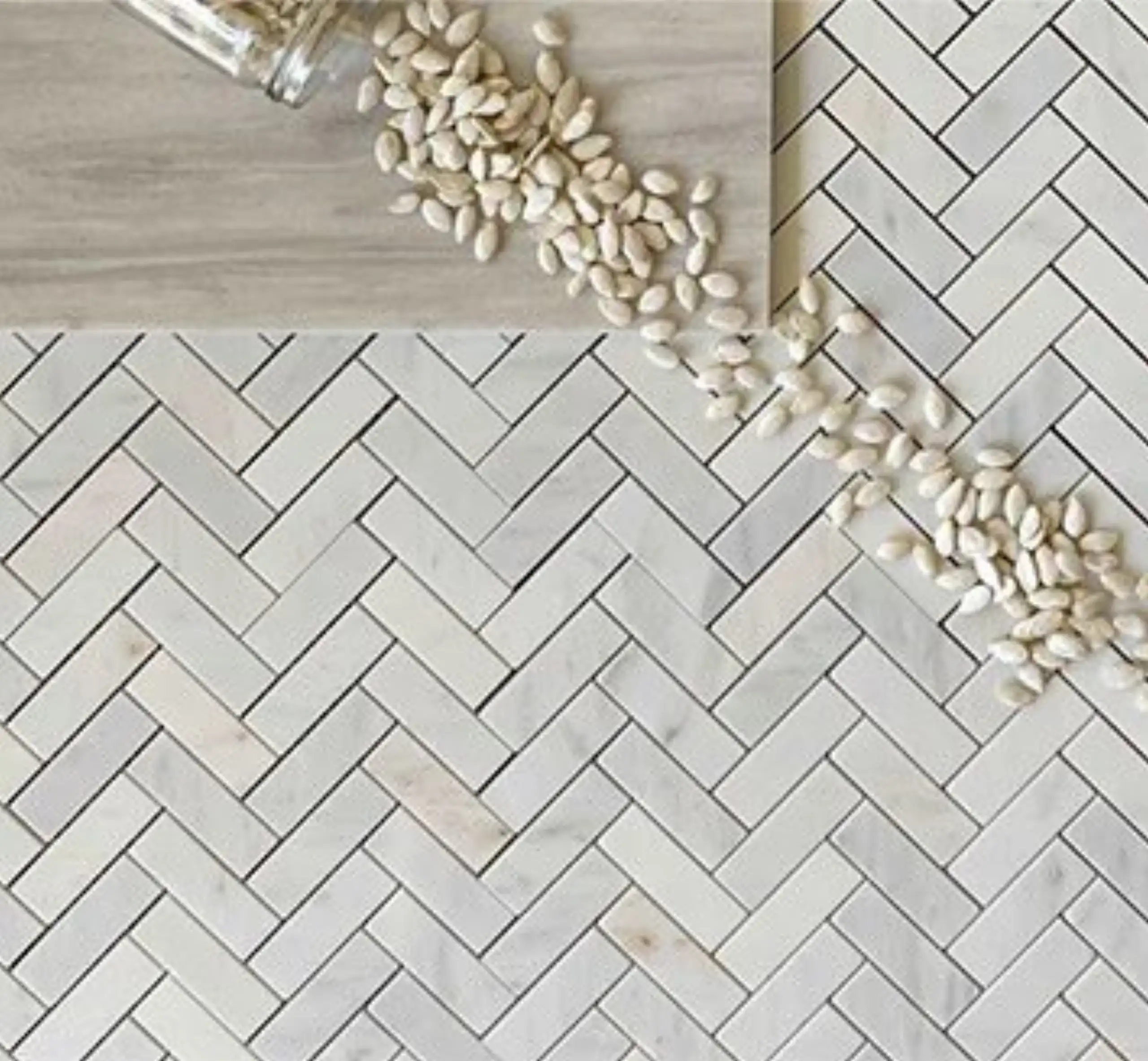 herringbone marble tiles25