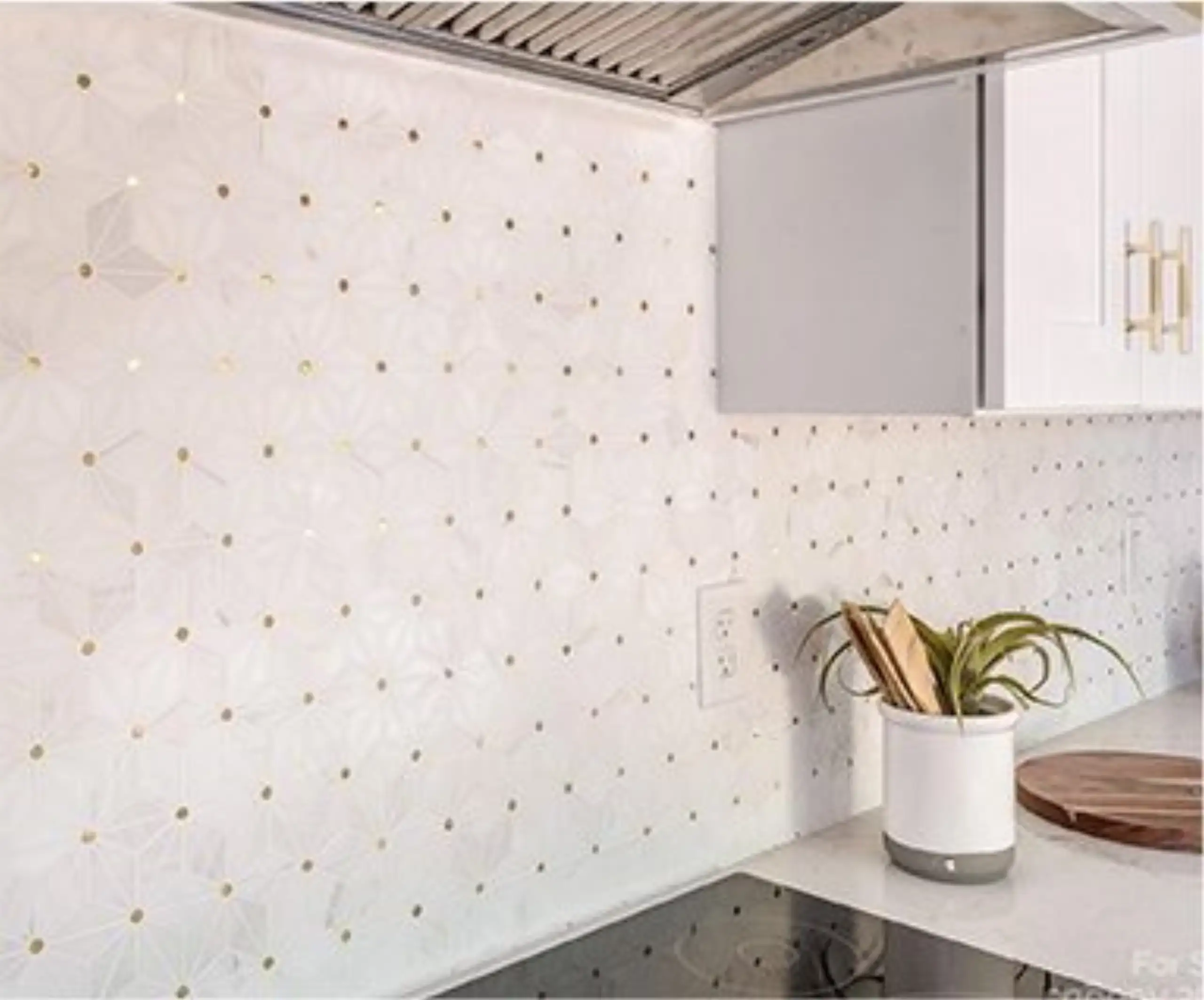 nova dolomite brass marble mosaic2